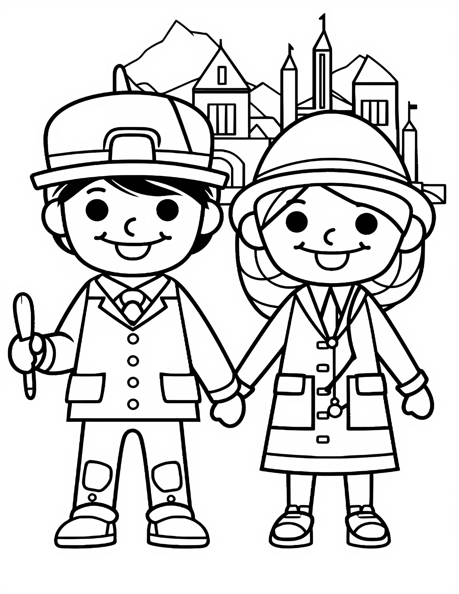 French culture for kids coloring page on white color background #31571