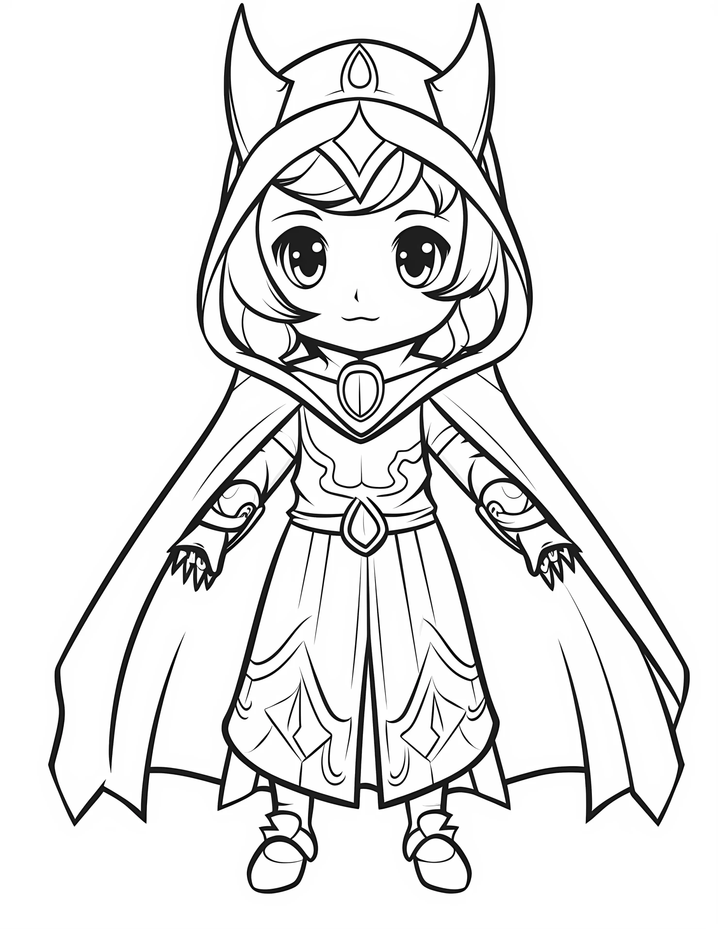 Freya for kids coloring page on white color background #31578