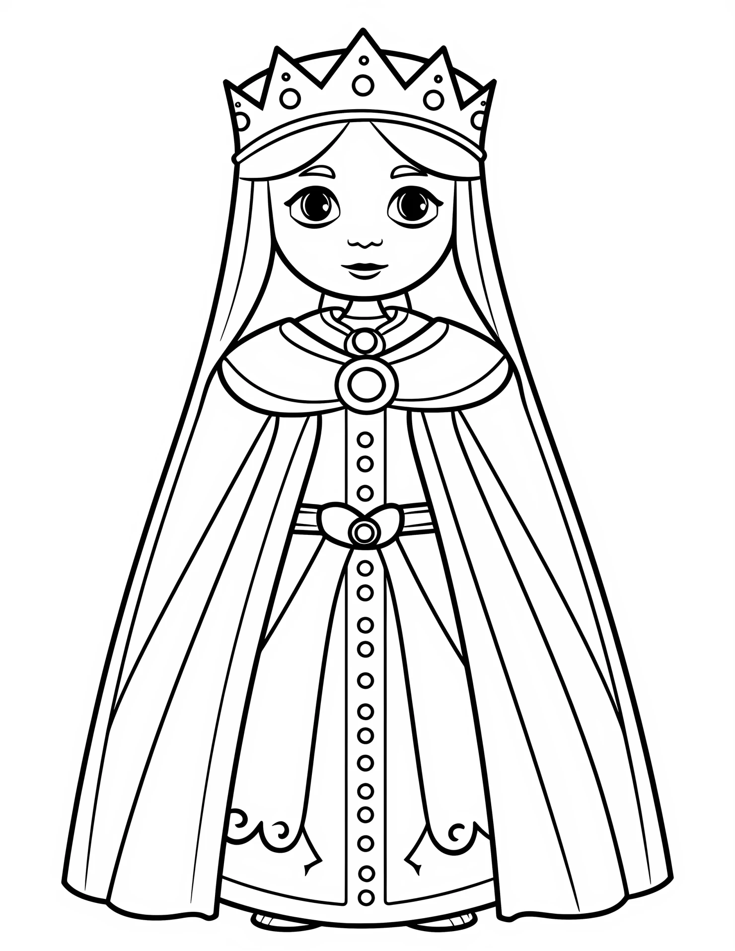Frigg for kids coloring page on white color background #31582