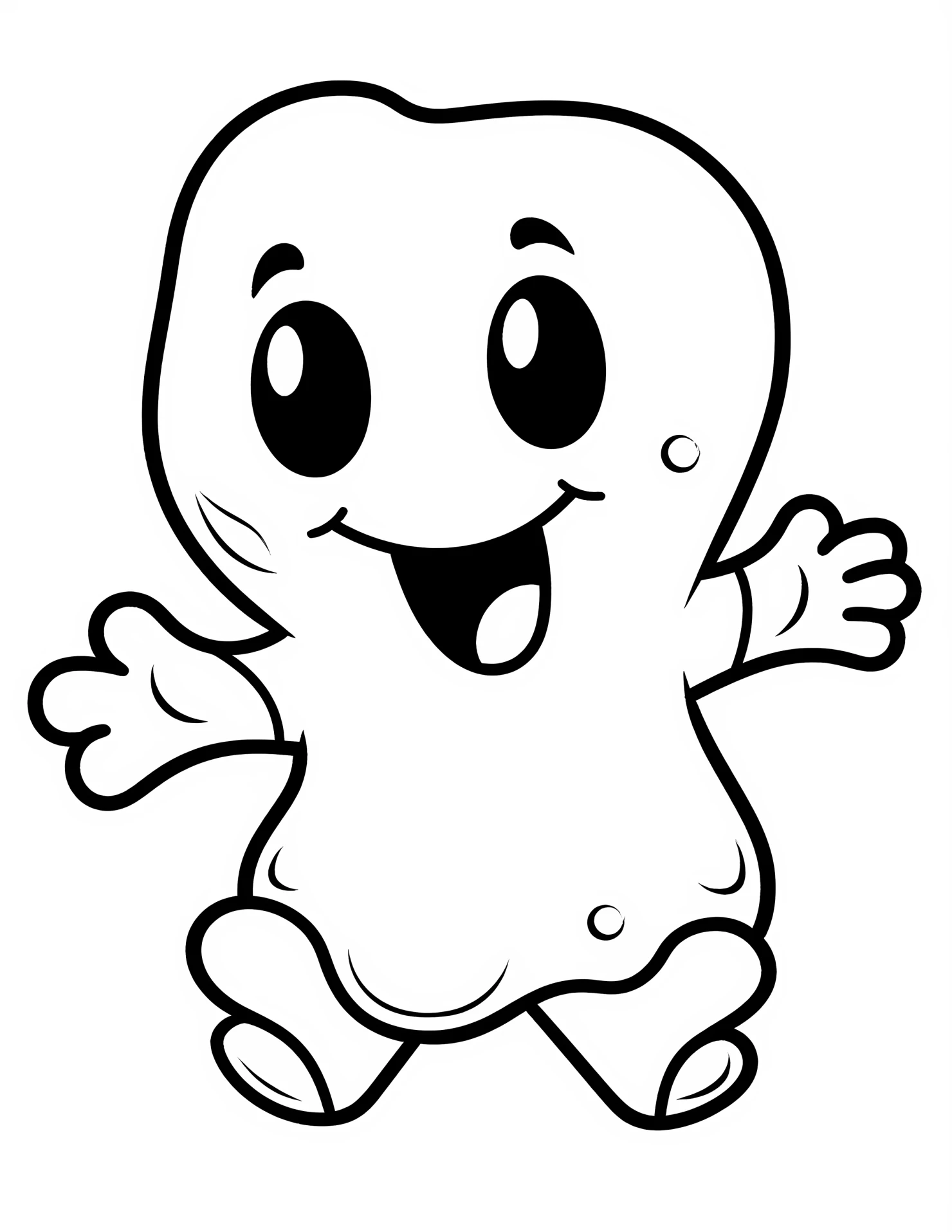 Ghost for kids coloring page on white color background #31613