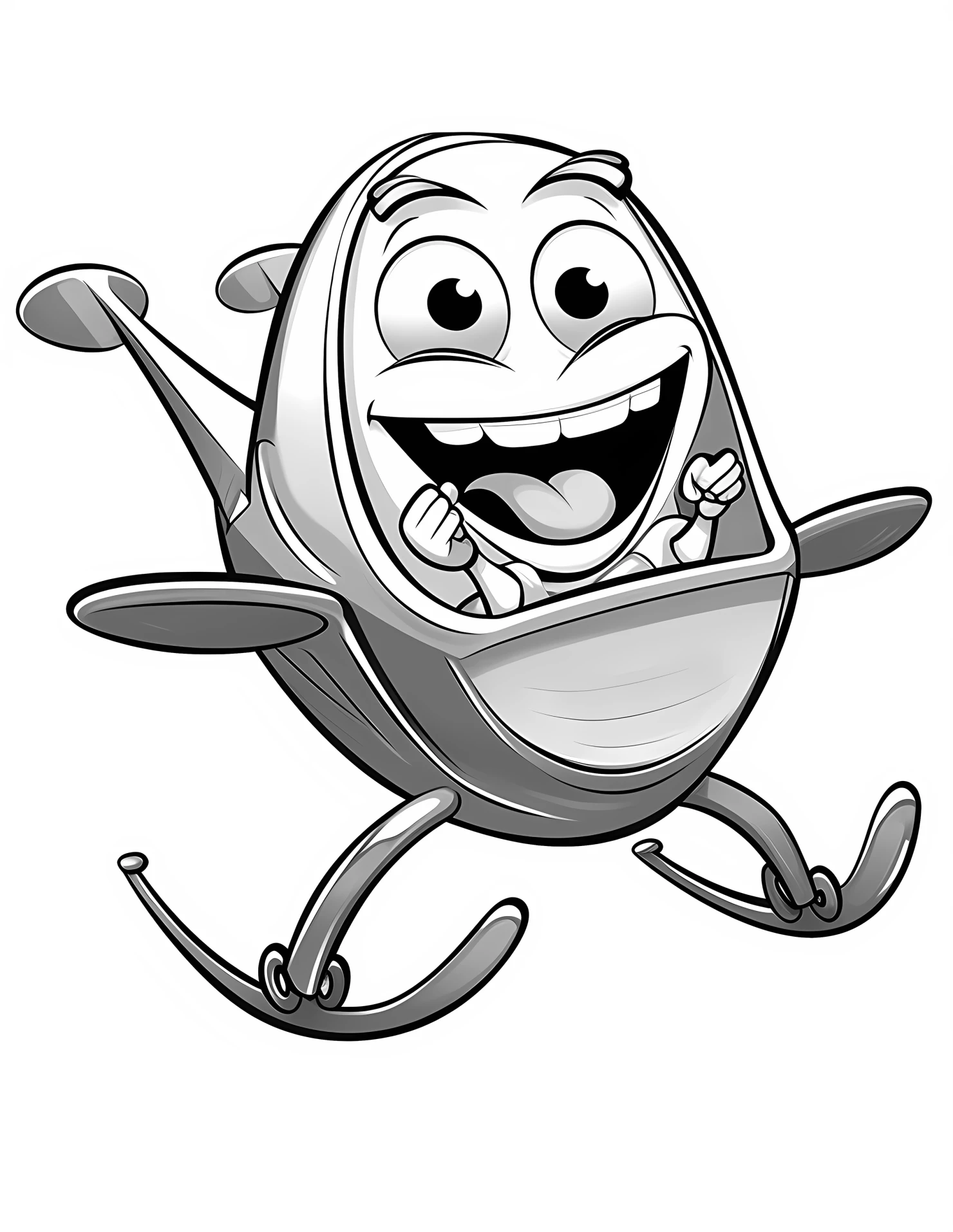 Glider for kids coloring page on white color background #31638