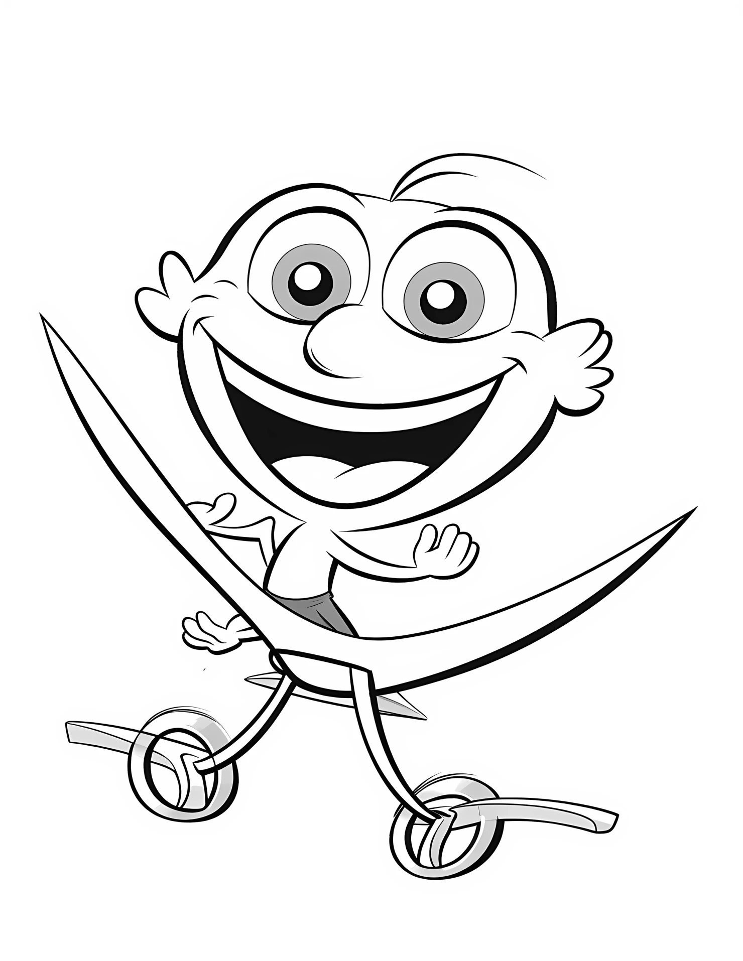 Glider for kids coloring page on white color background #31639