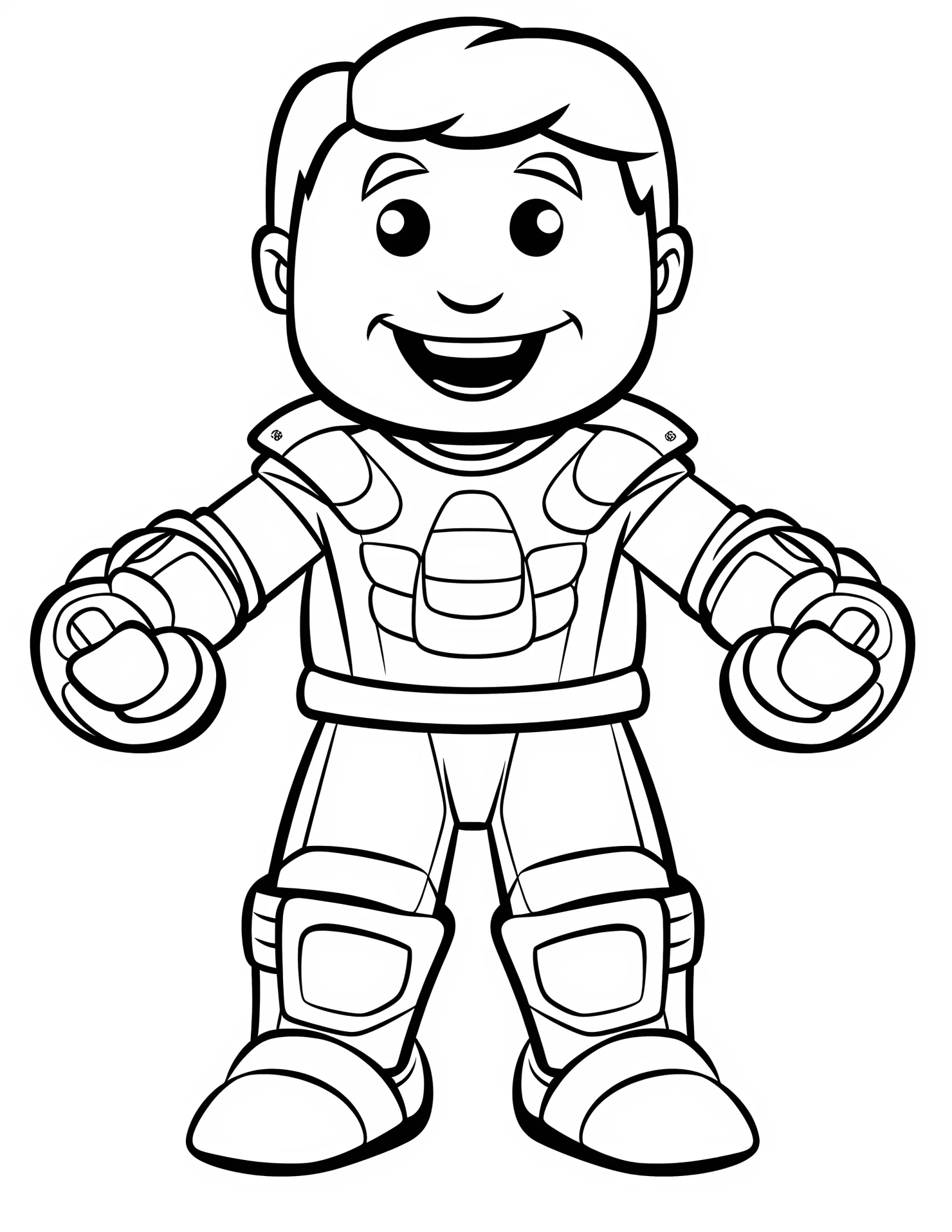 Goalkeeper for kids coloring page on white color background #31647