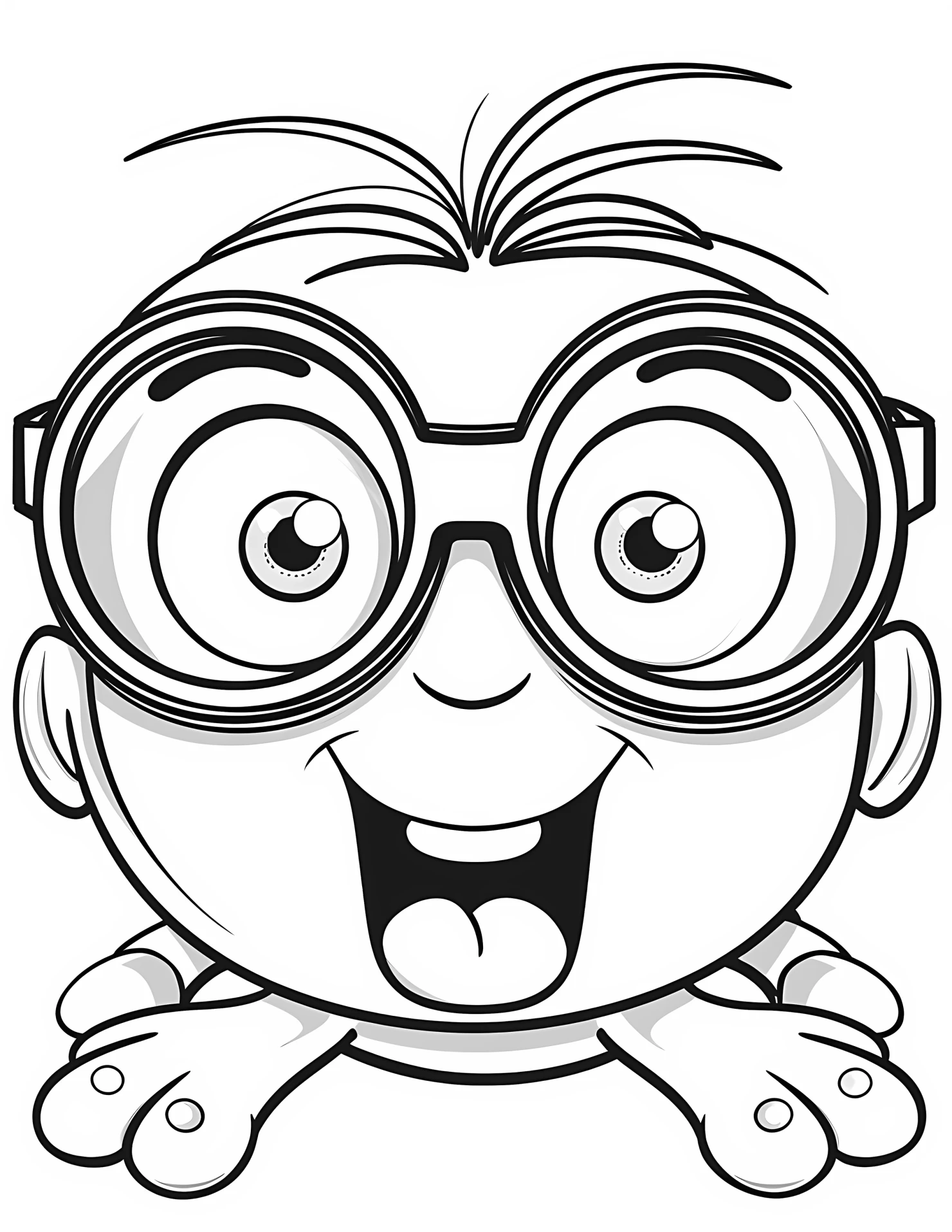 Goggles for kids coloring page on white color background #31657