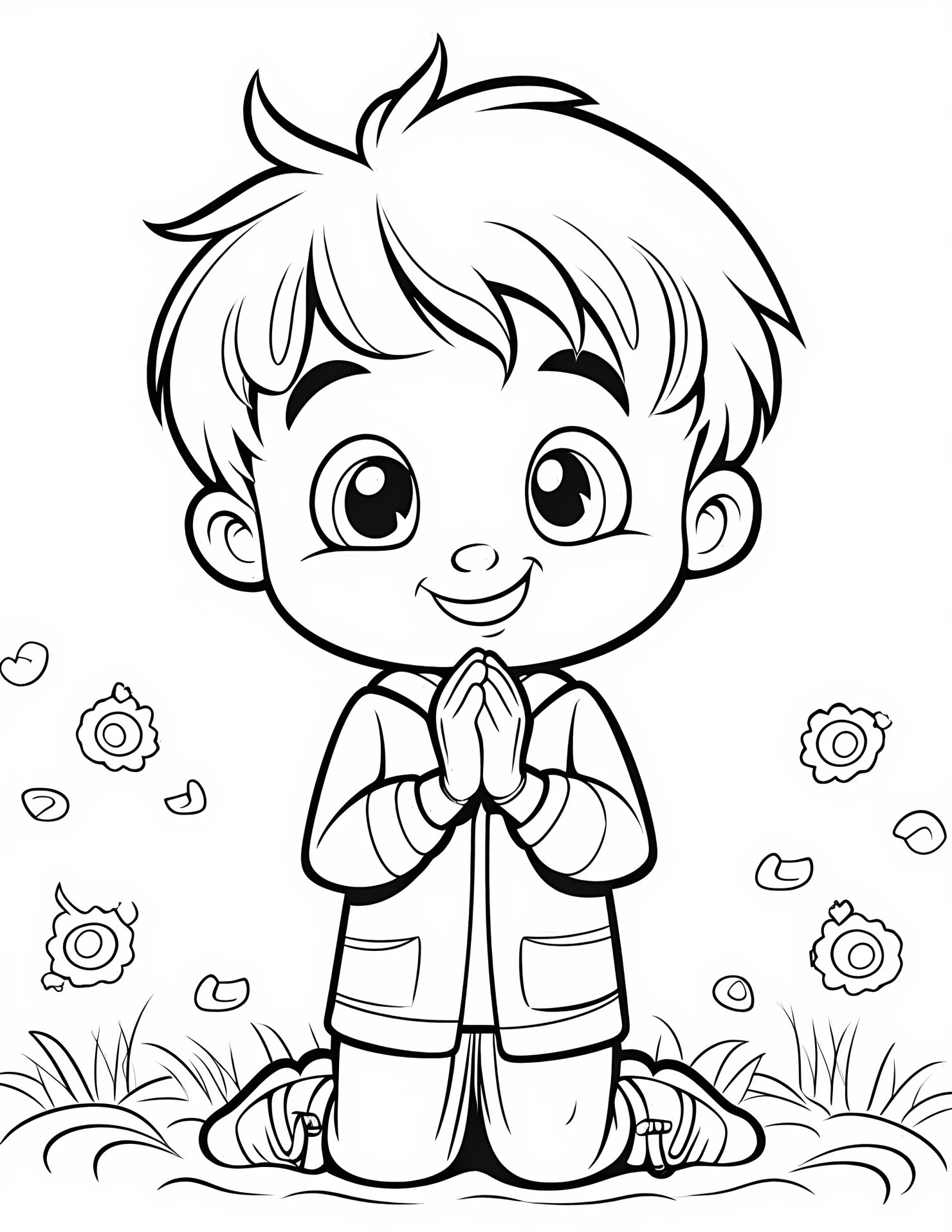 Gratitude for kids coloring page on white color background #31673