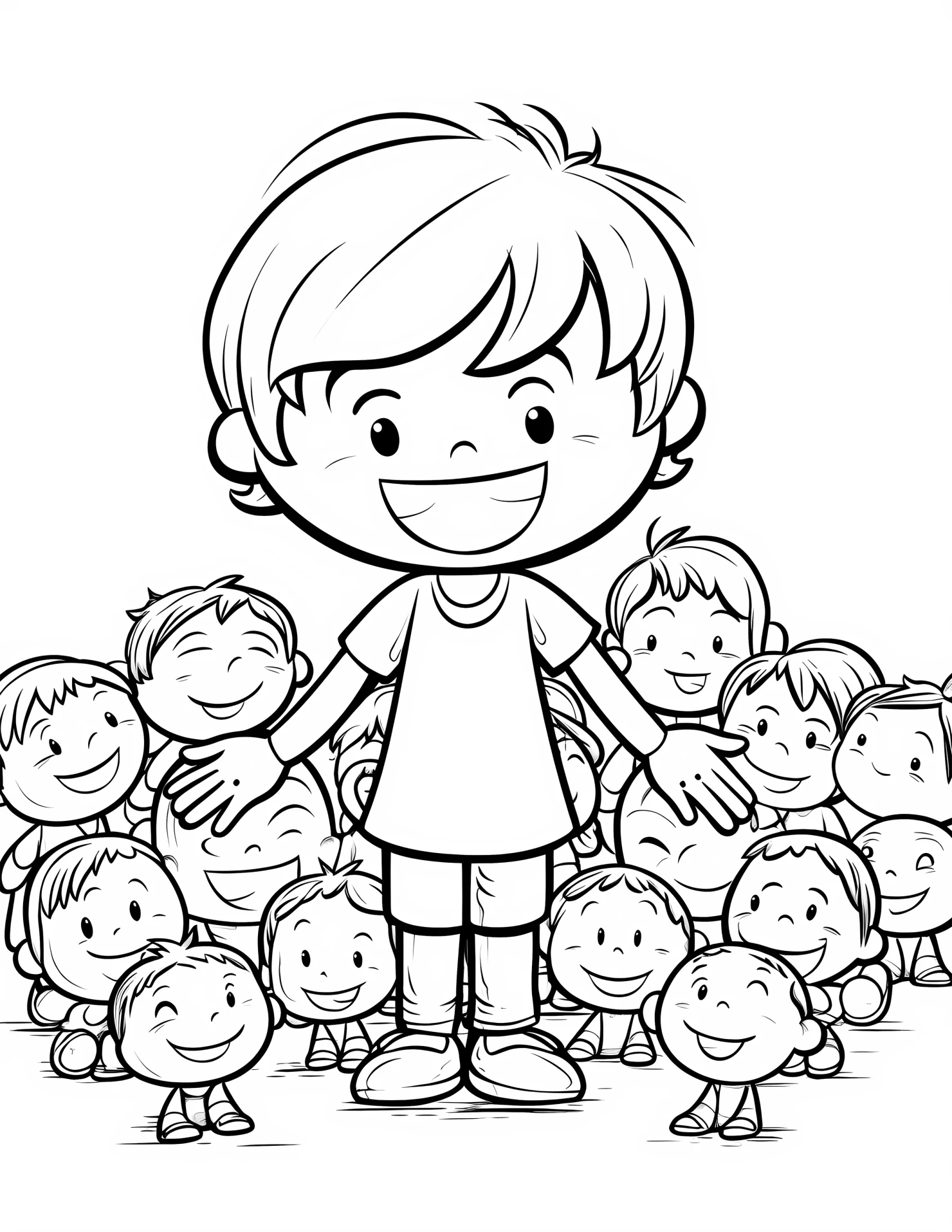 Gratitude for kids coloring page on white color background #31674
