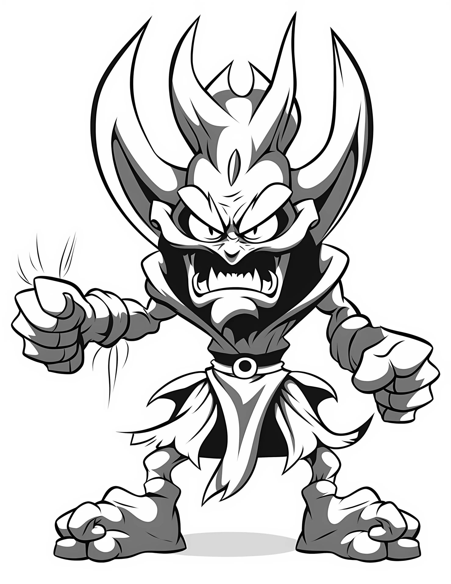 Hades for kids coloring page on white color background #31689