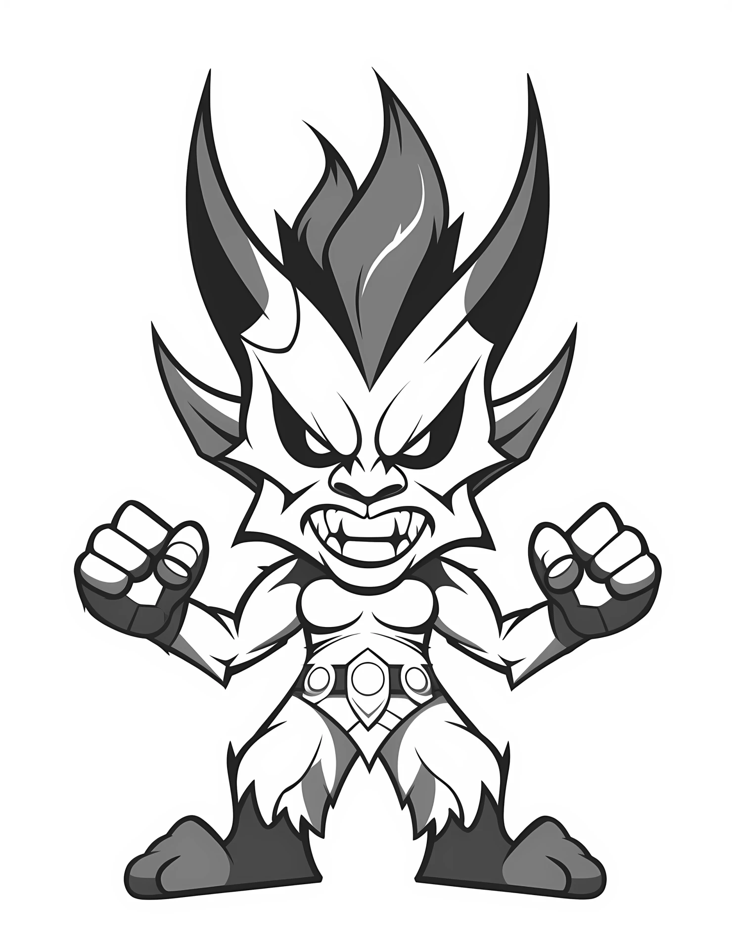 Hades for kids coloring page on white color background #31690
