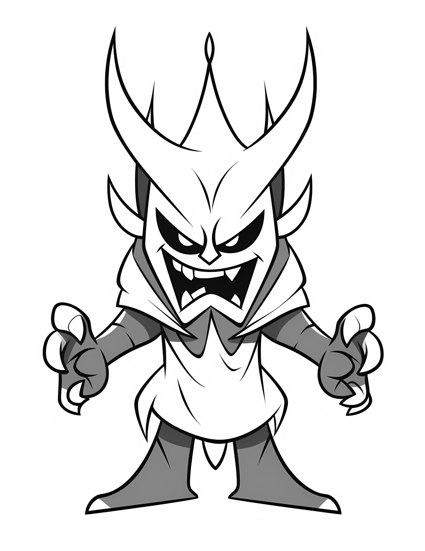 Hades for kids coloring page on white color background #31691