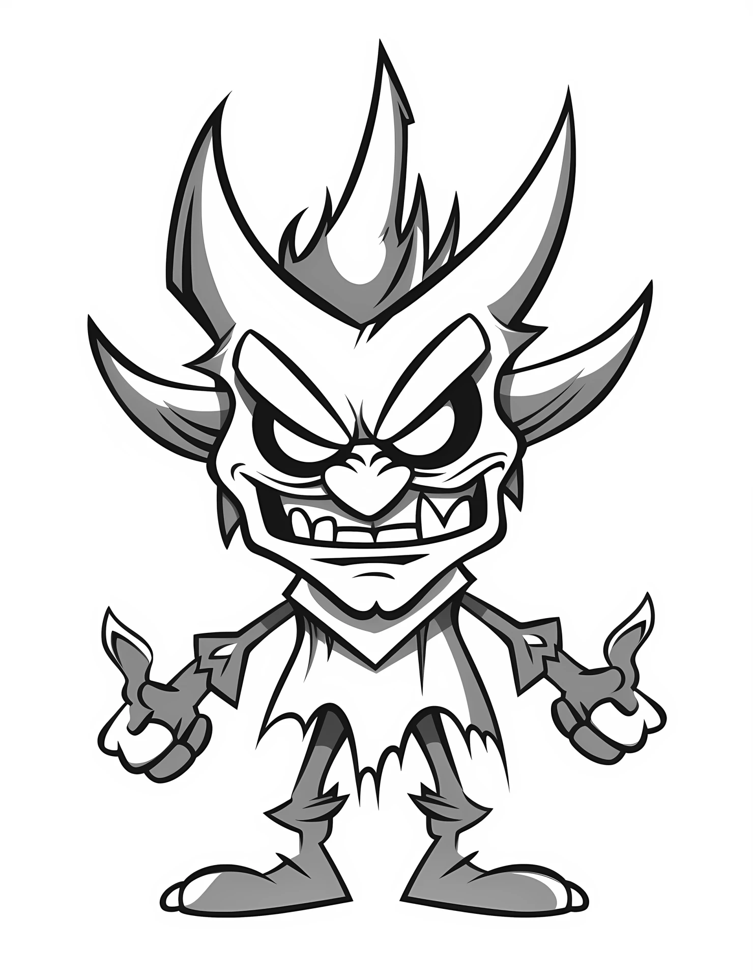 Hades for kids coloring page on white color background #31692