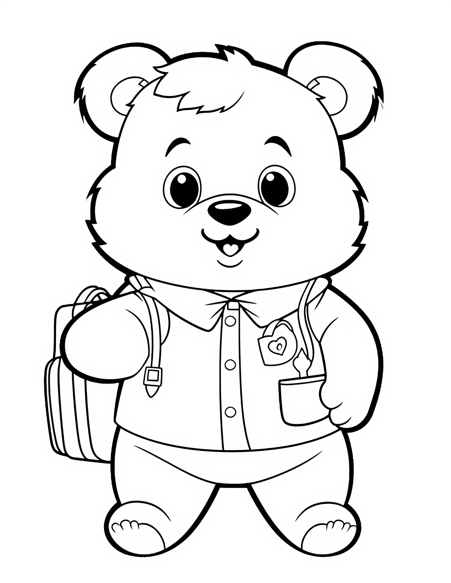 Hamster for kids coloring page on white color background #31707