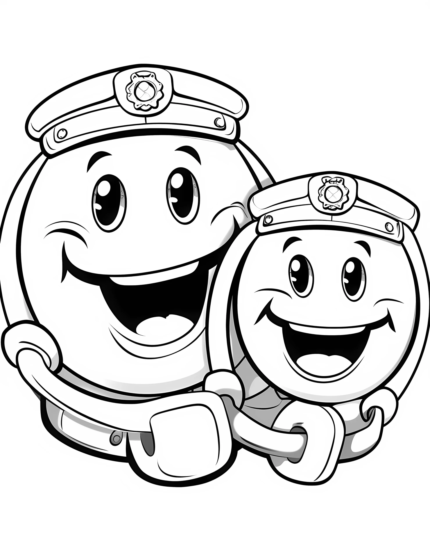 Handcuffs for kids coloring page on white color background #31709