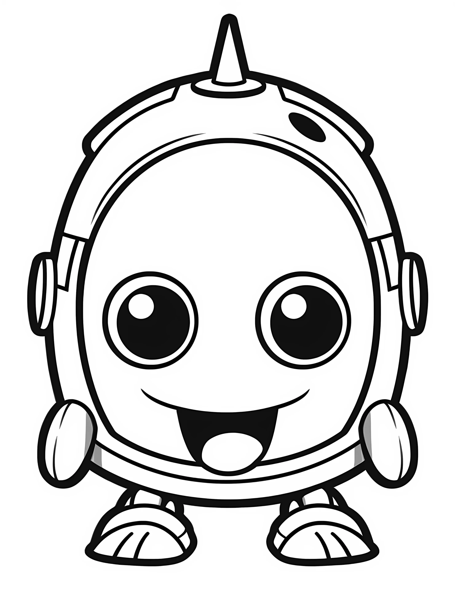 Helmet for kids coloring page on white color background #31746