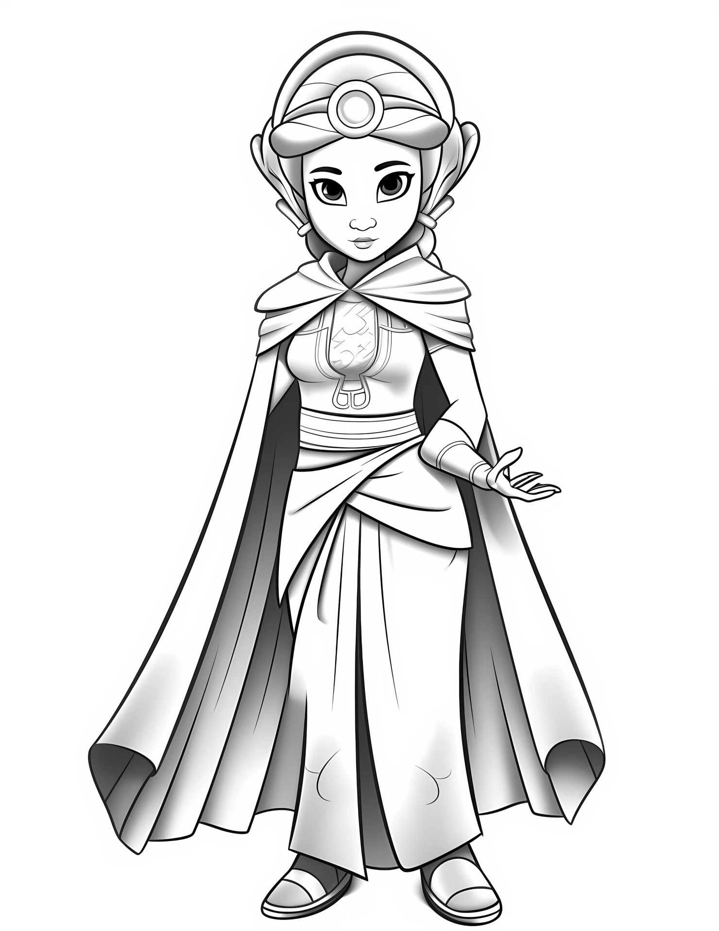 Hera for kids coloring page on white color background #31750