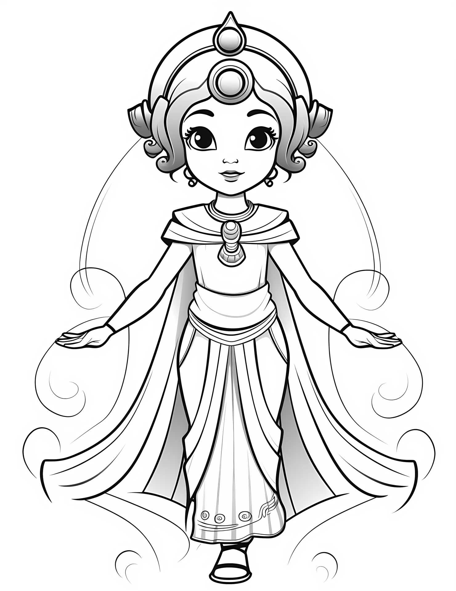Hera for kids coloring page on white color background #31751