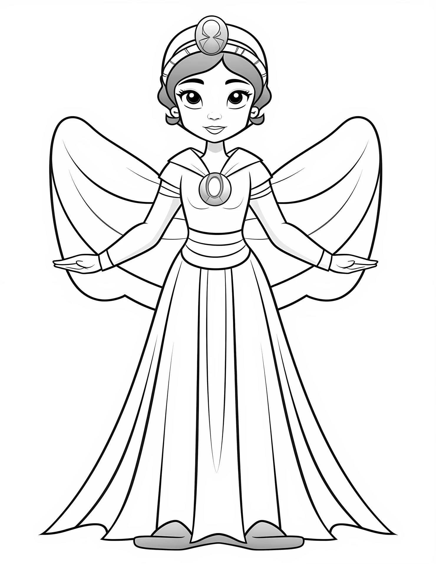 Hera for kids coloring page on white color background #31752