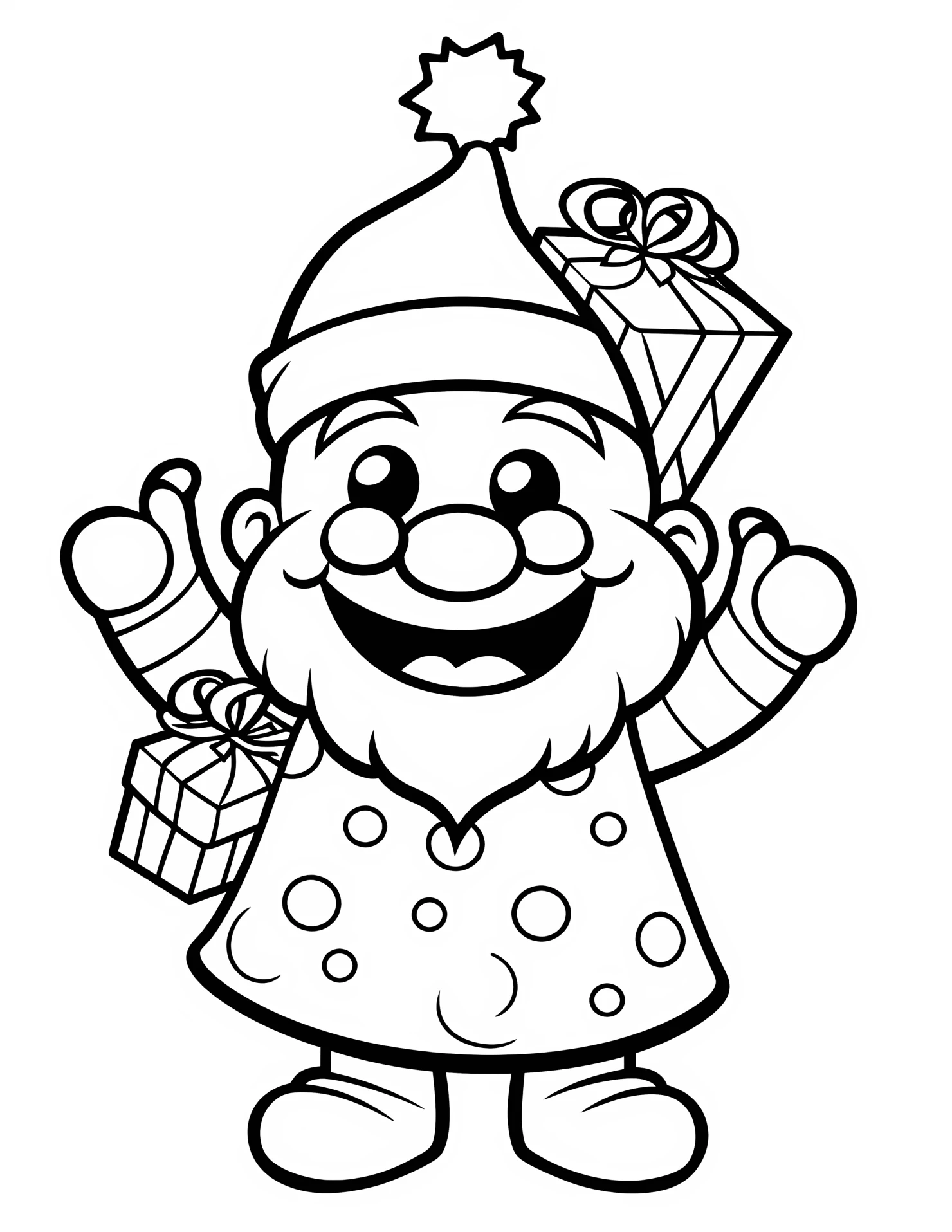 Holiday season for kids coloring page on white color background #31772