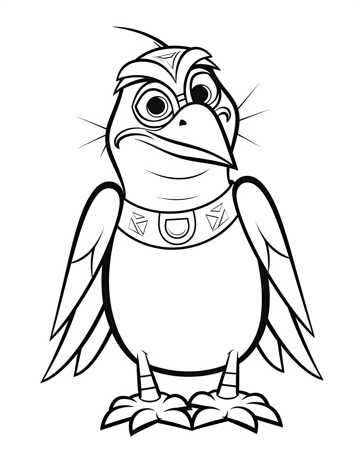 Horus for kids coloring page on white color background #31784