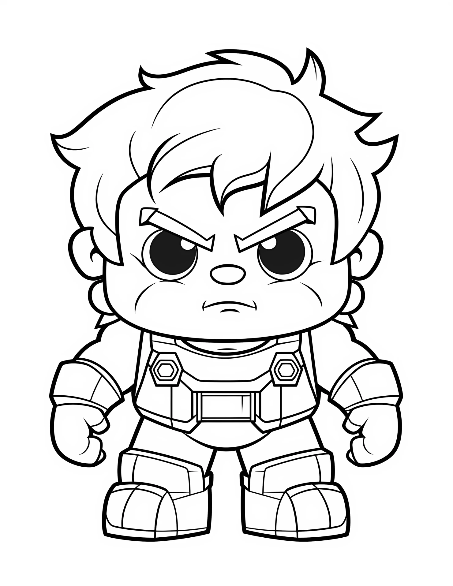 Hulk for kids coloring page on white color background #31789