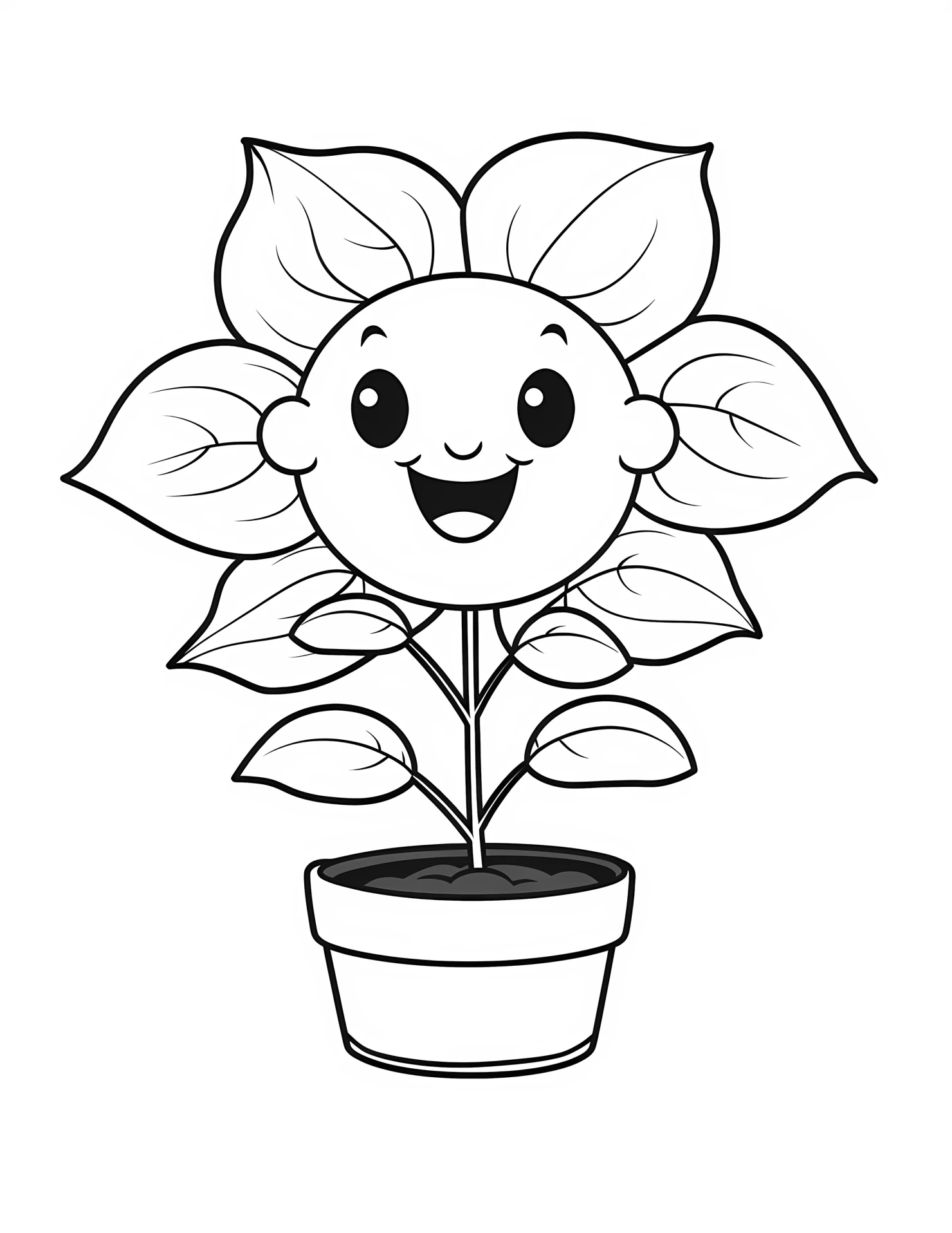 Hydrangeas for kids coloring page on white color background #31804
