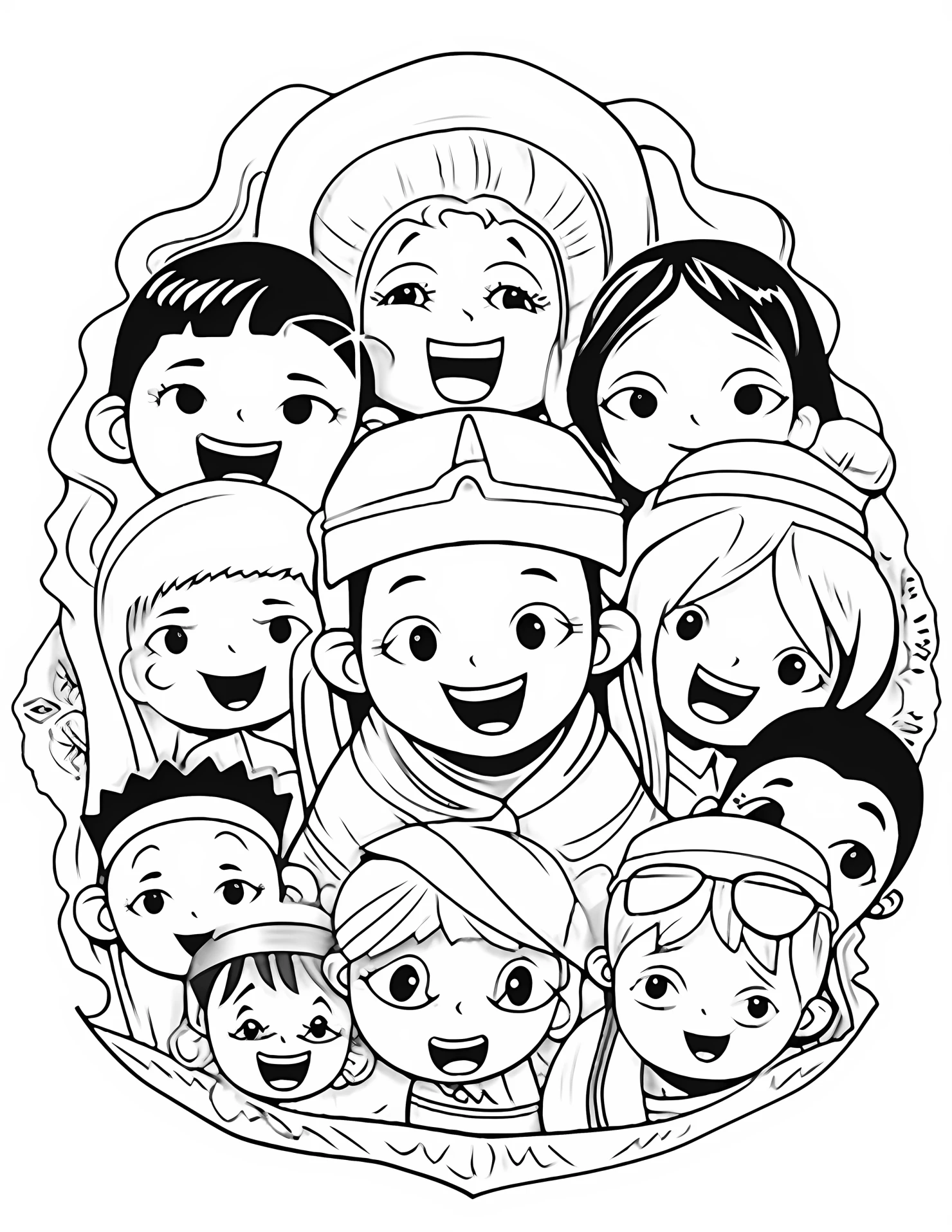 Immigration for kids coloring page on white color background #31825