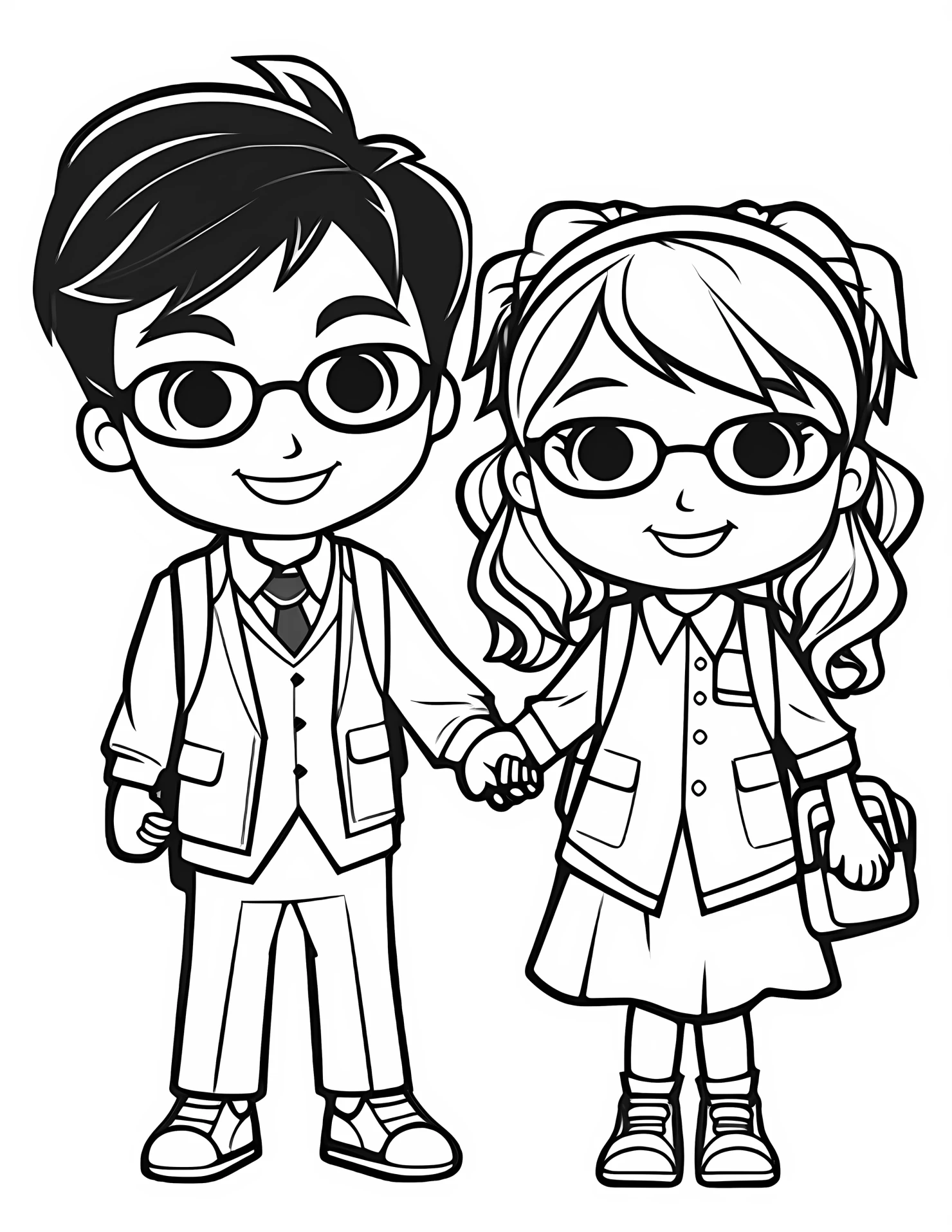 Immigration for kids coloring page on white color background #31826