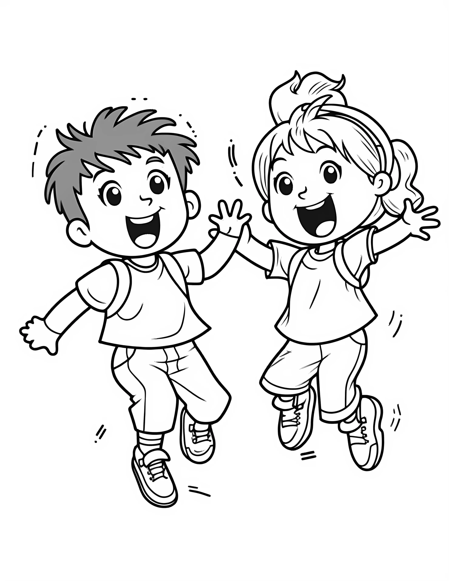 Jump shot for kids coloring page on white color background #31879