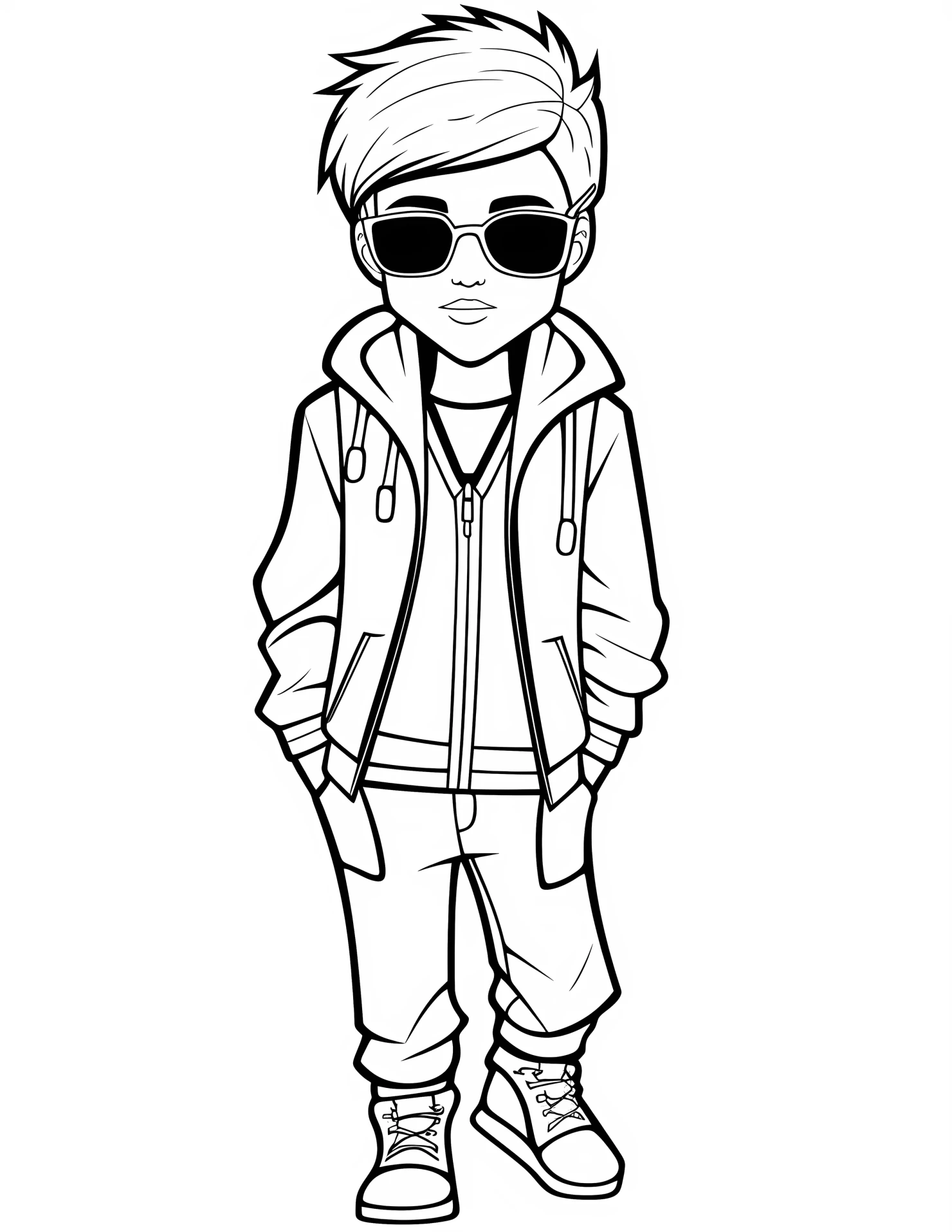 Justin bieber for kids coloring page on white color background #31892