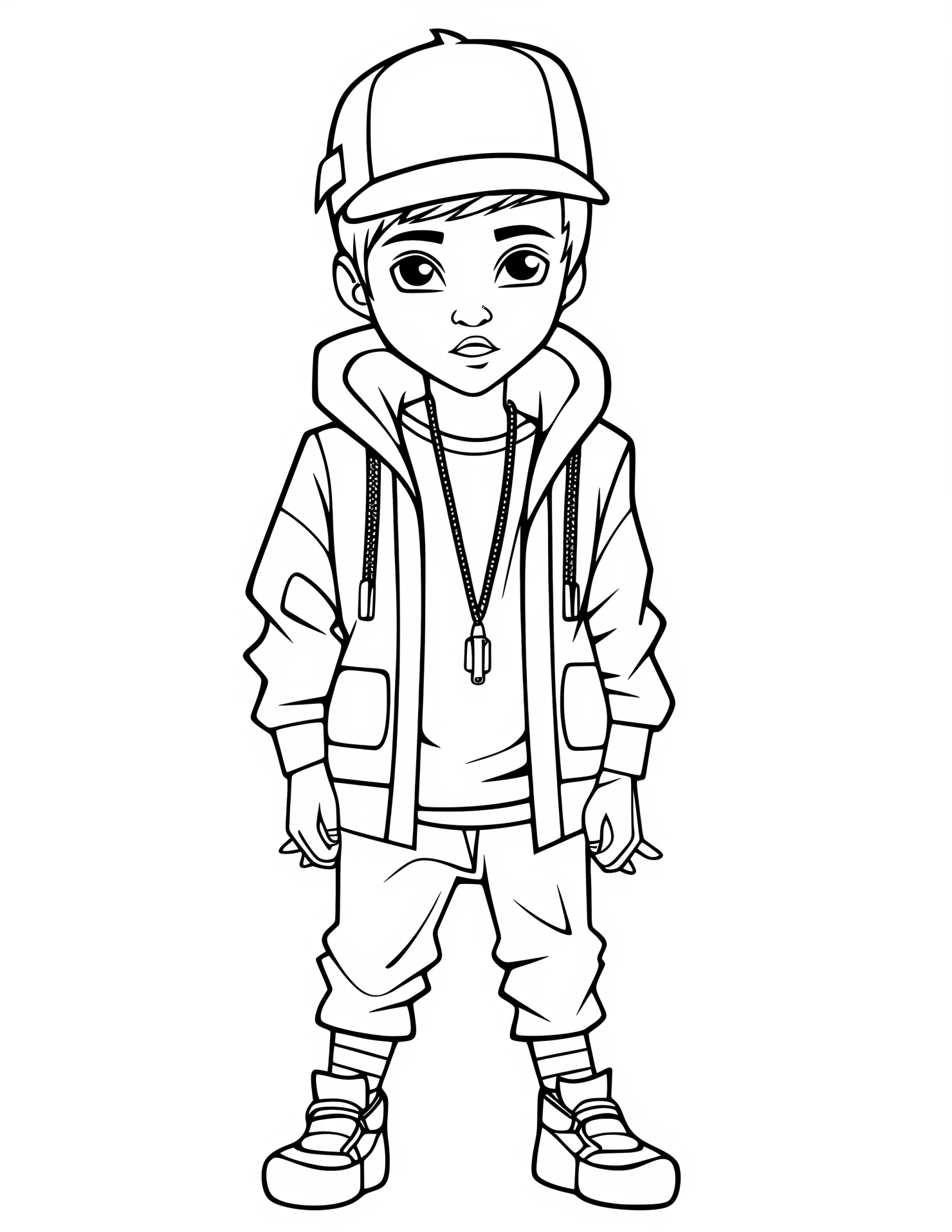 Justin bieber for kids coloring page on white color background #31893