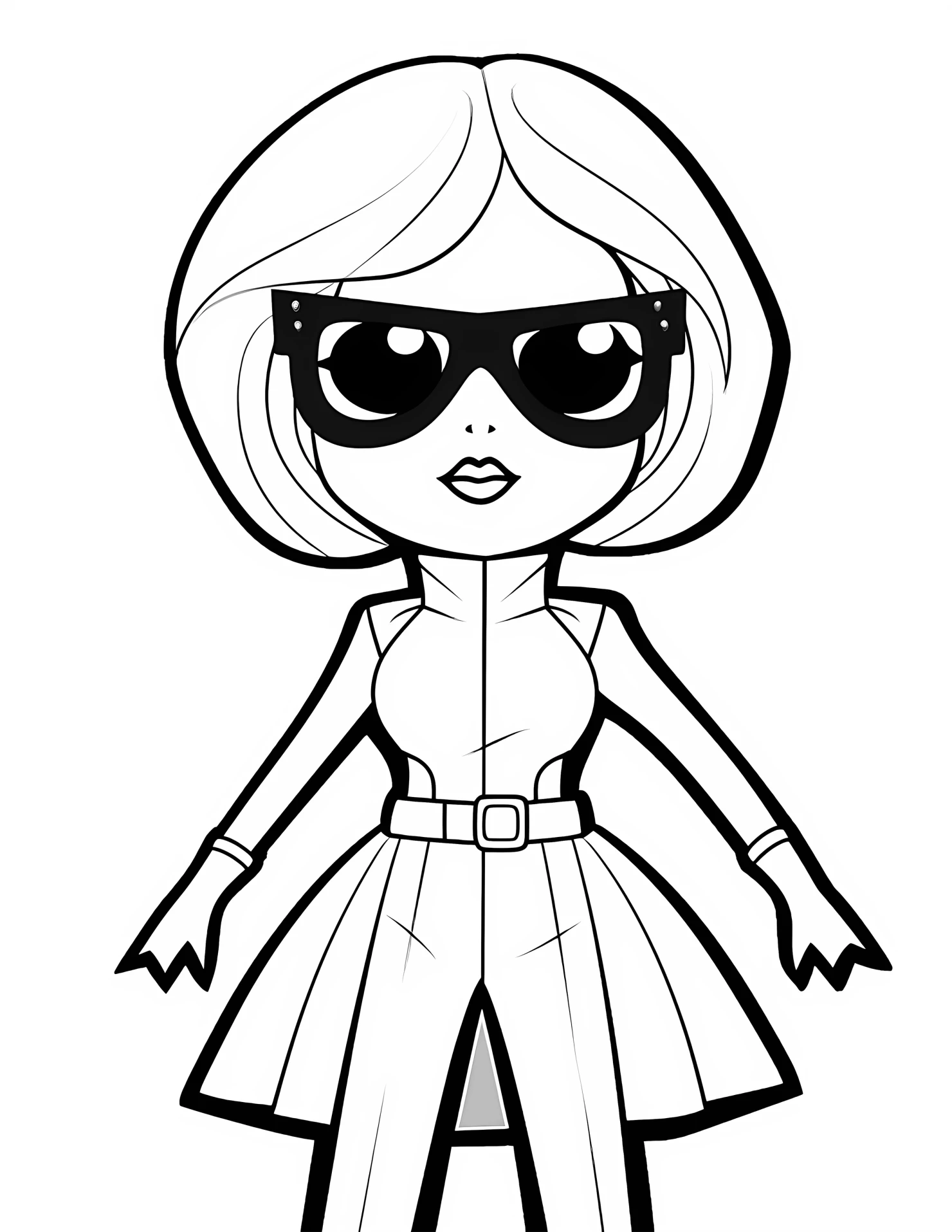 Lady Gaga for kids coloring page on white color background #31922