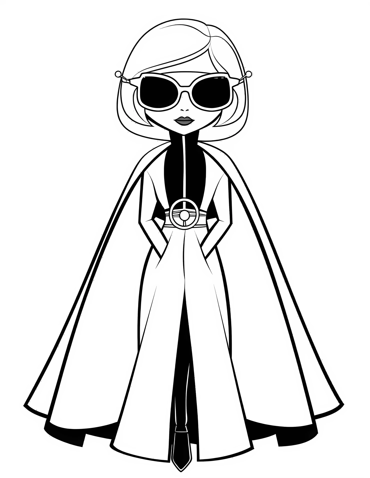 Lady Gaga for kids coloring page on white color background #31925