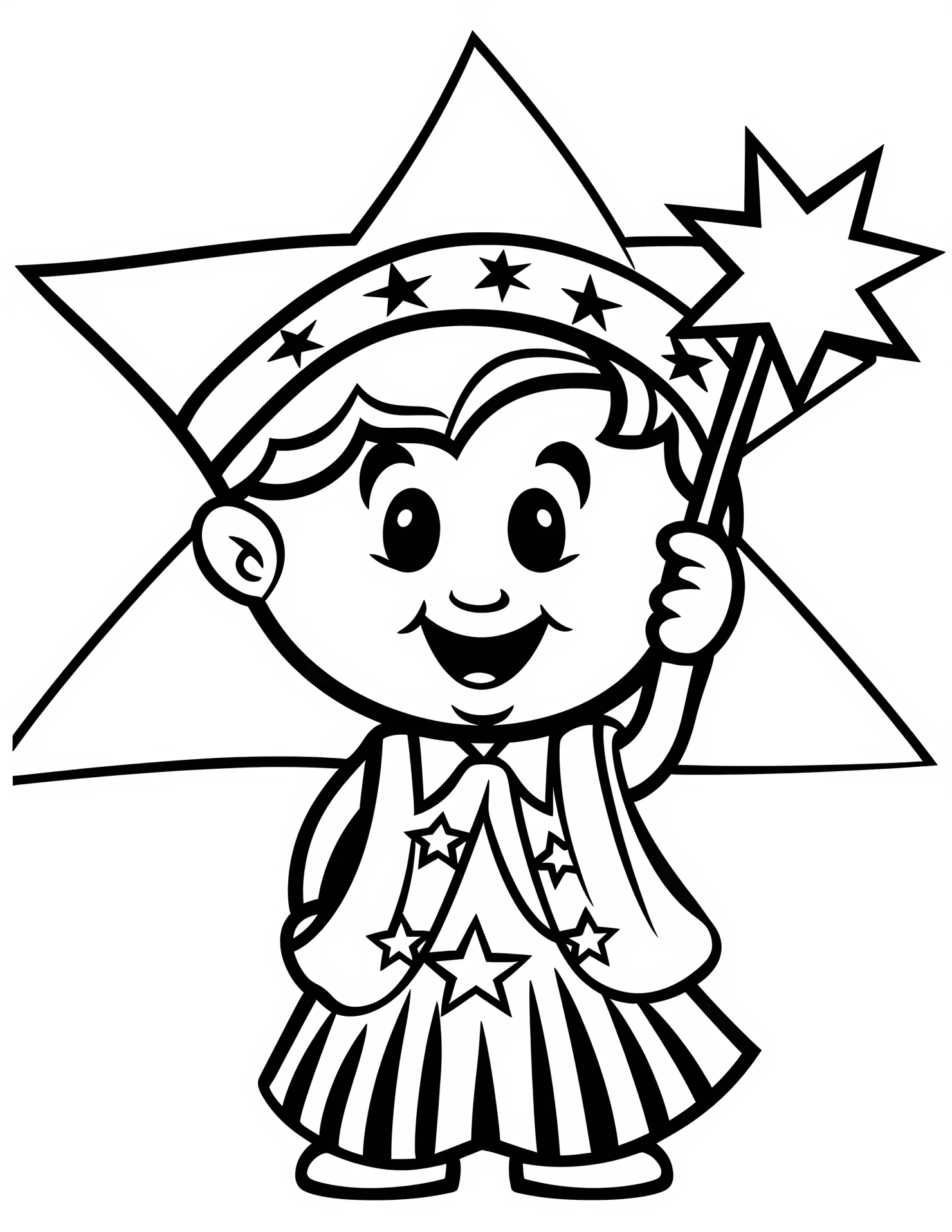 Lady Liberty for kids coloring page on white color background #31927