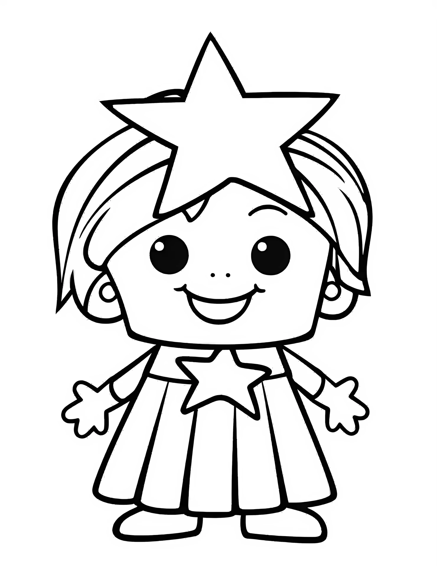 Lady Liberty for kids coloring page on white color background #31928
