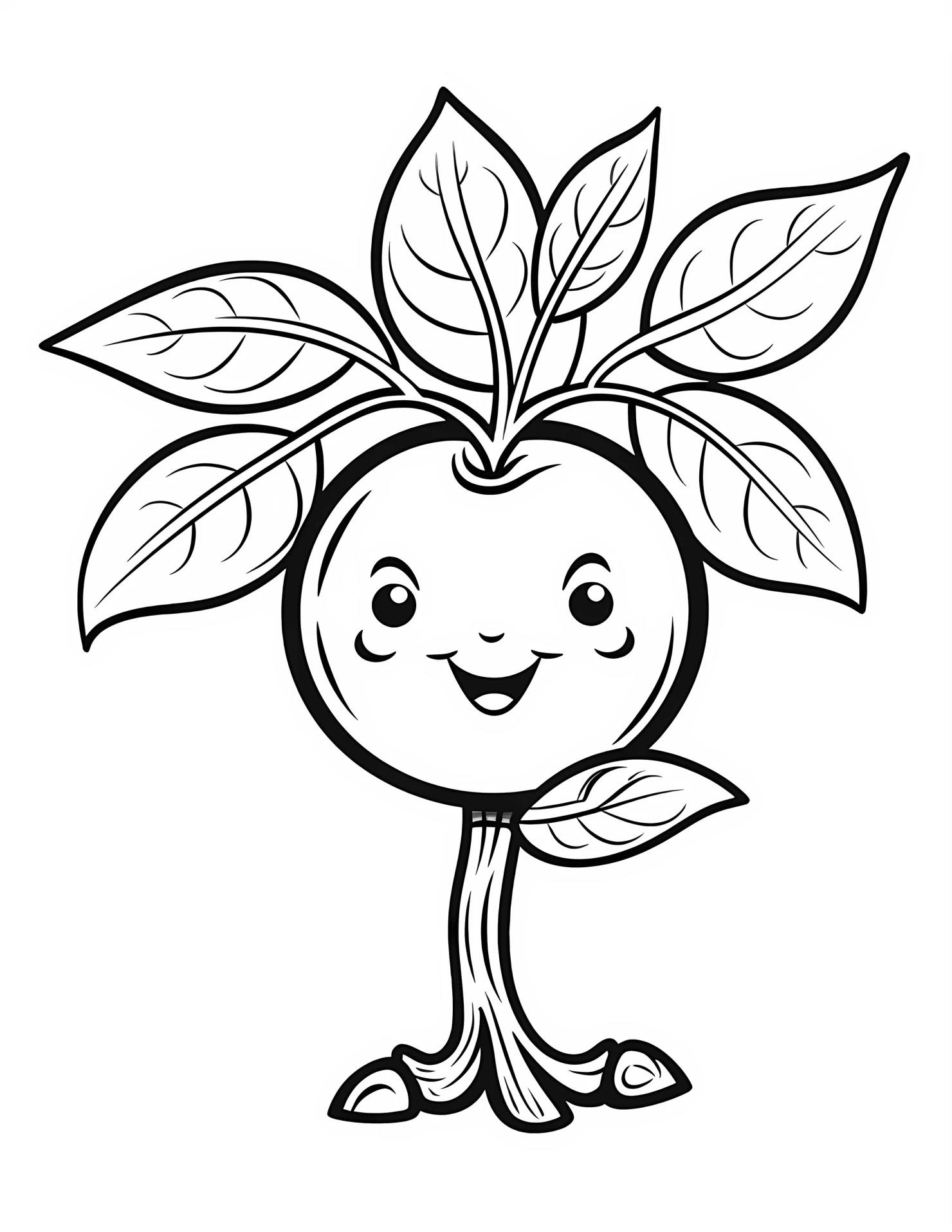 Lemon for kids coloring page on white color background #31935