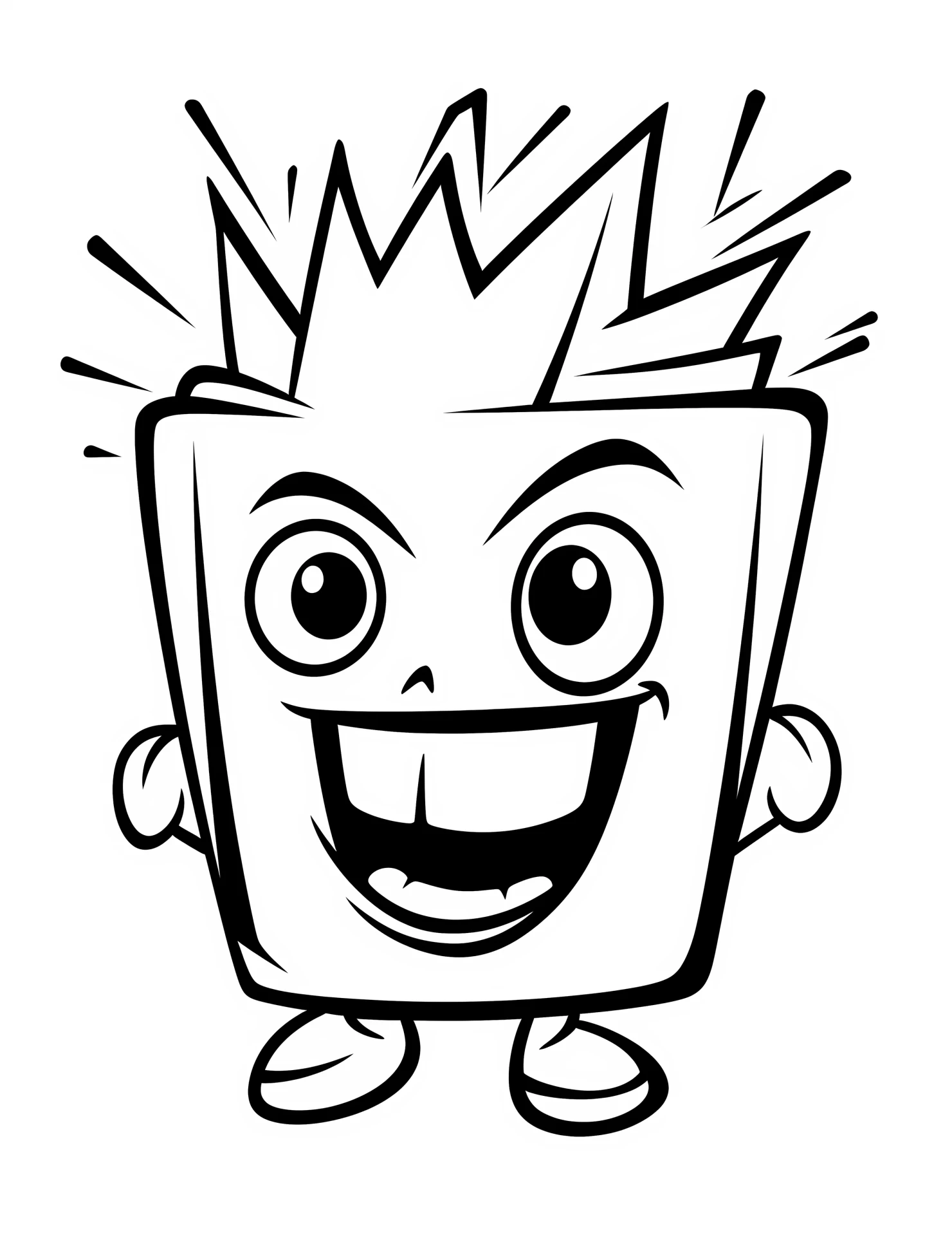 Lightning for kids coloring page on white color background #31954