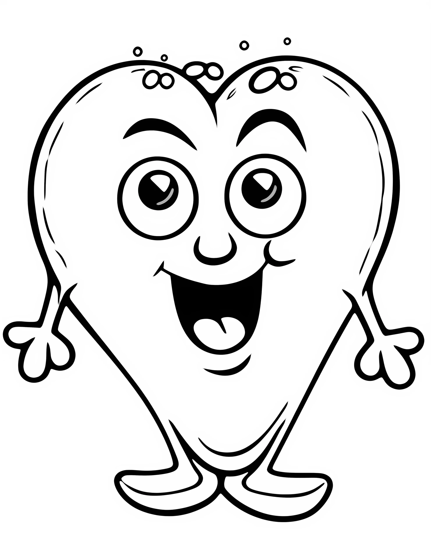 Liver for kids coloring page on white color background #31988