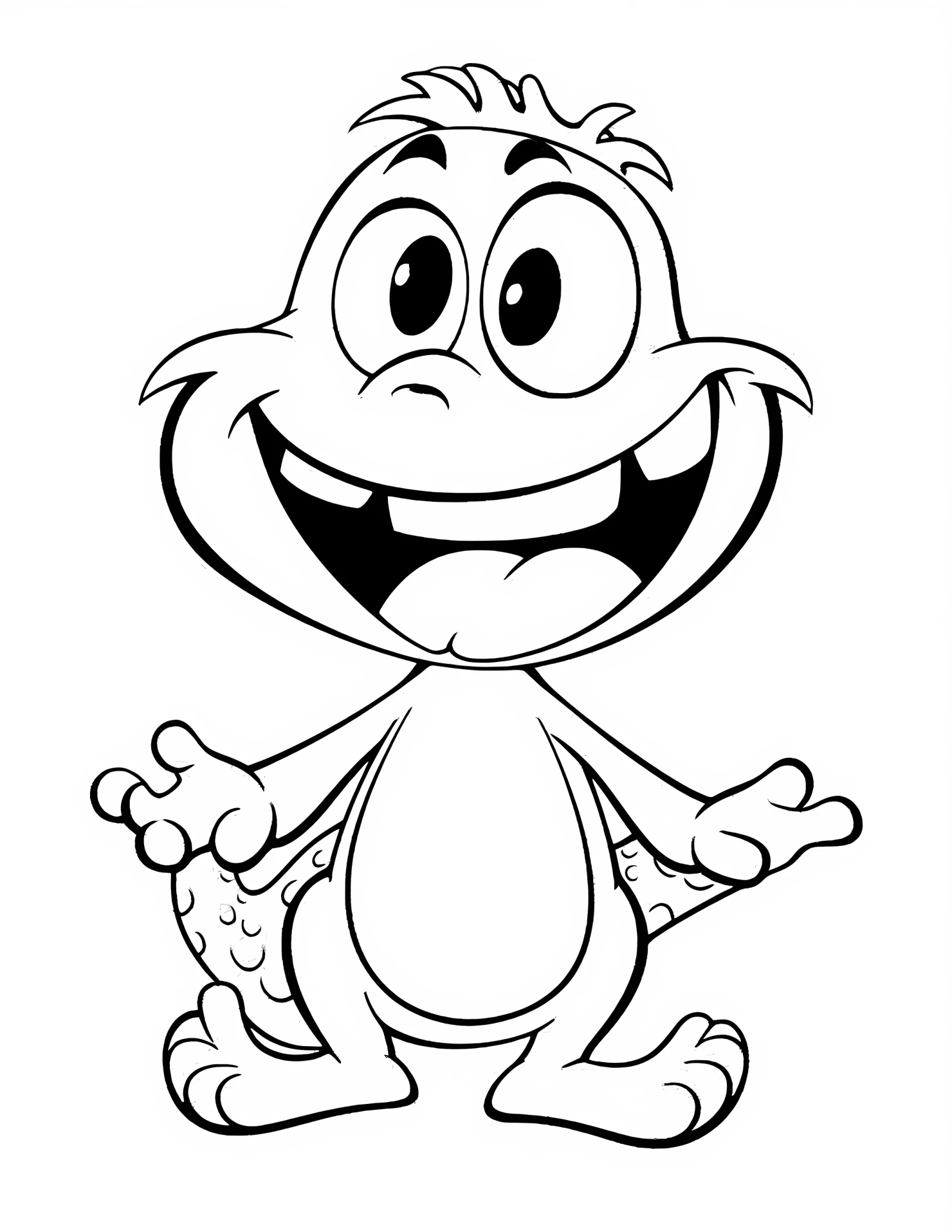 Lizard for kids coloring page on white color background #31992