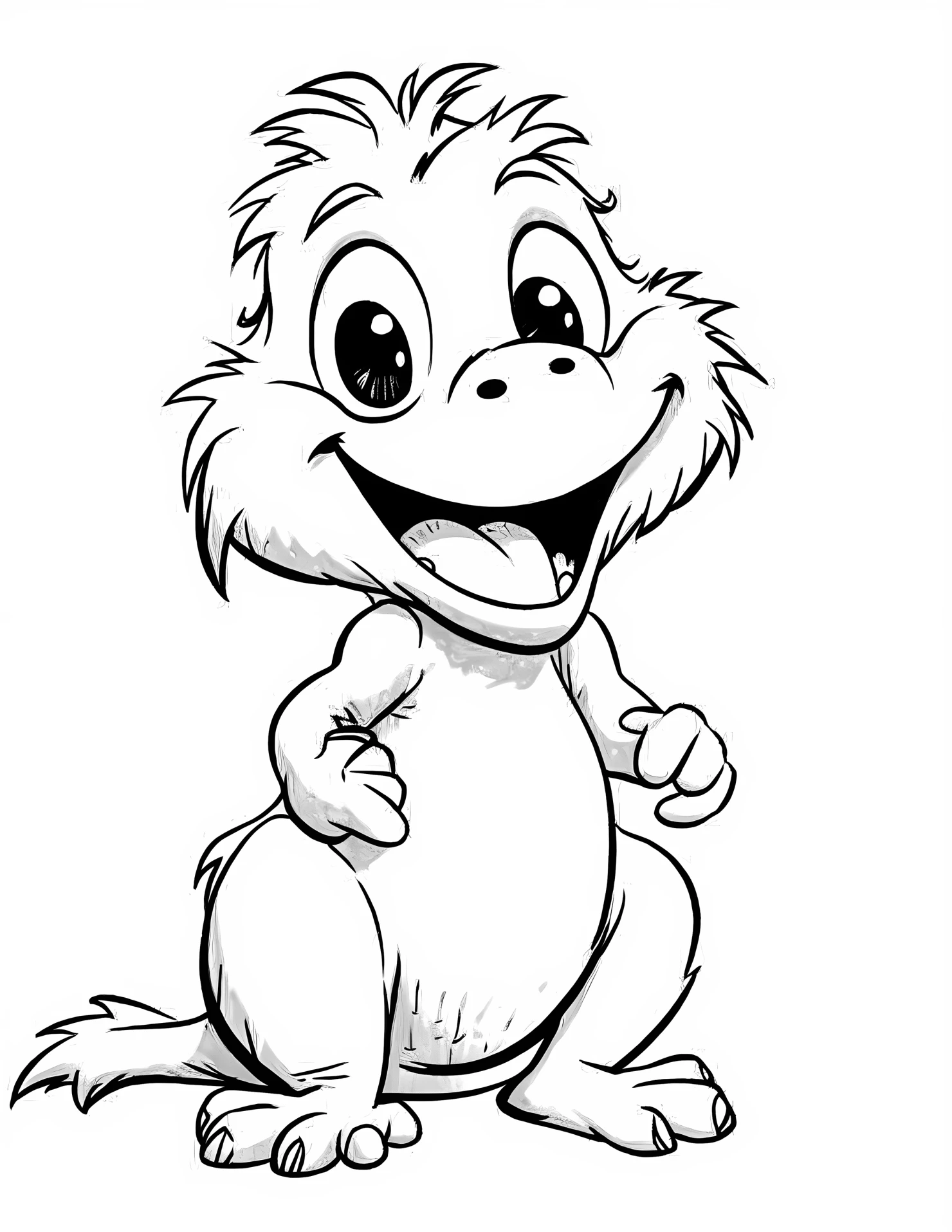 Lizard for kids coloring page on white color background #31993