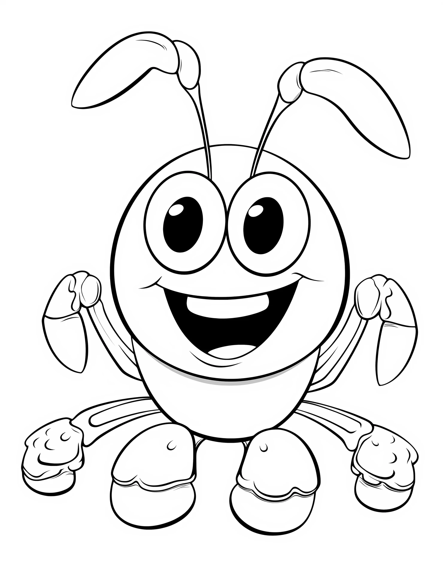 Lobster for kids coloring page on white color background #31996