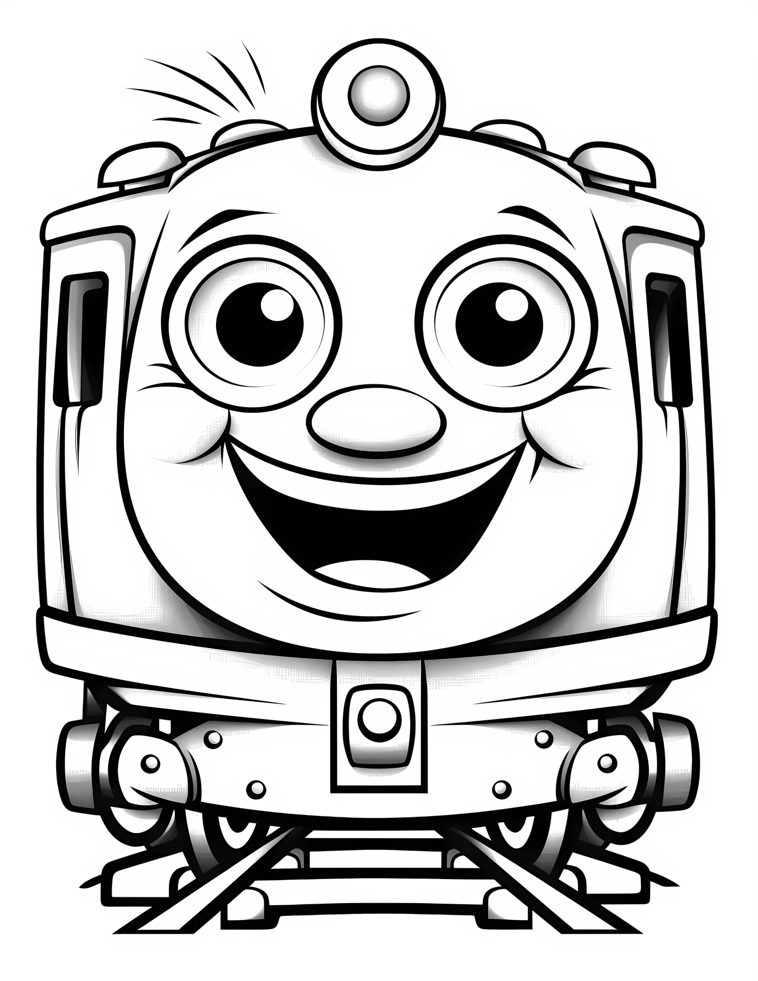 Locomotive for kids coloring page on white color background #31999