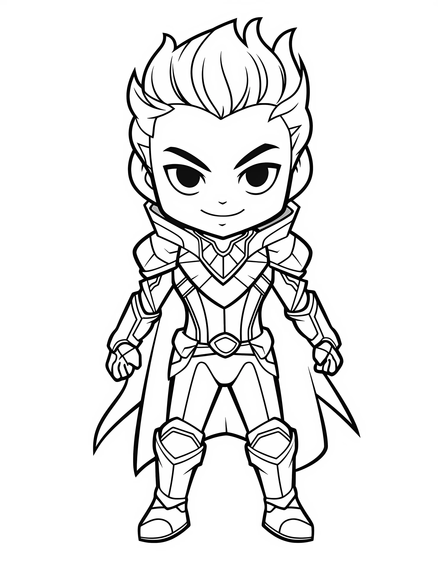 Loki for kids coloring page on white color background #32004
