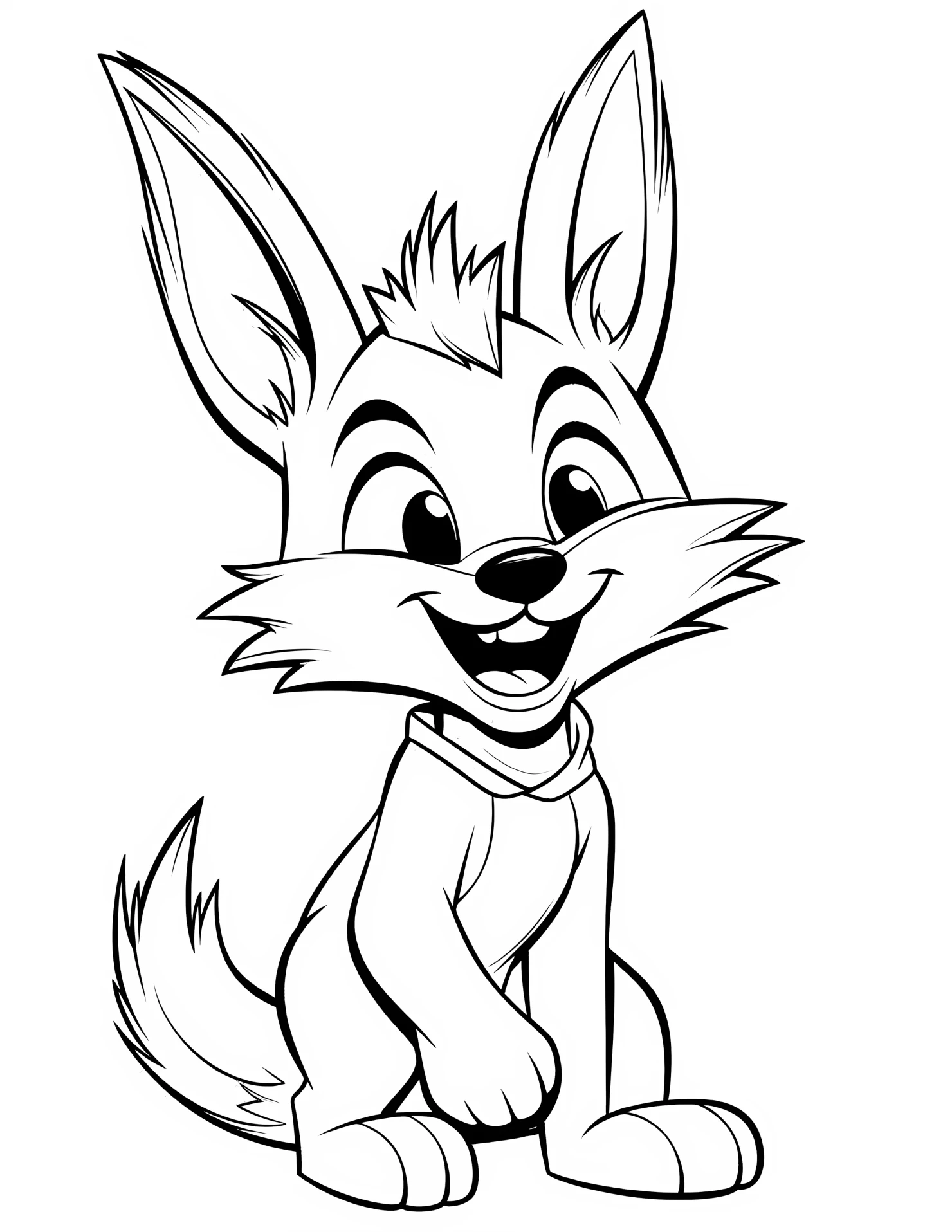 Looney Tune for kids coloring page on white color background #32011