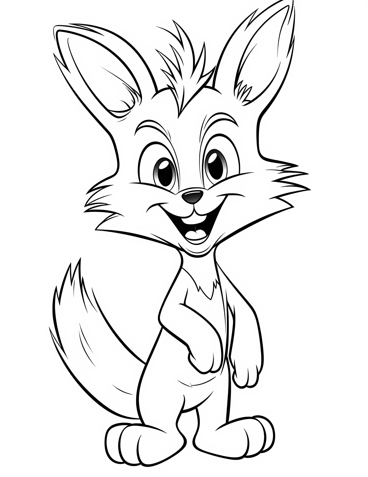 Looney Tune for kids coloring page on white color background #32012