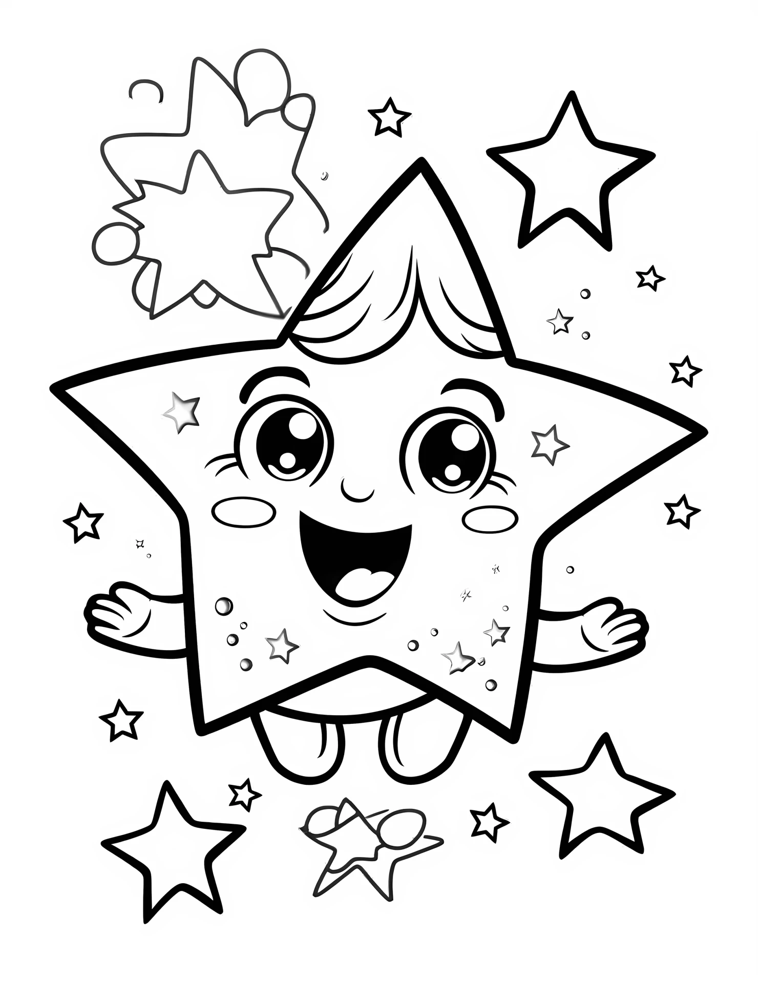 Magic for kids coloring page on white color background #32030