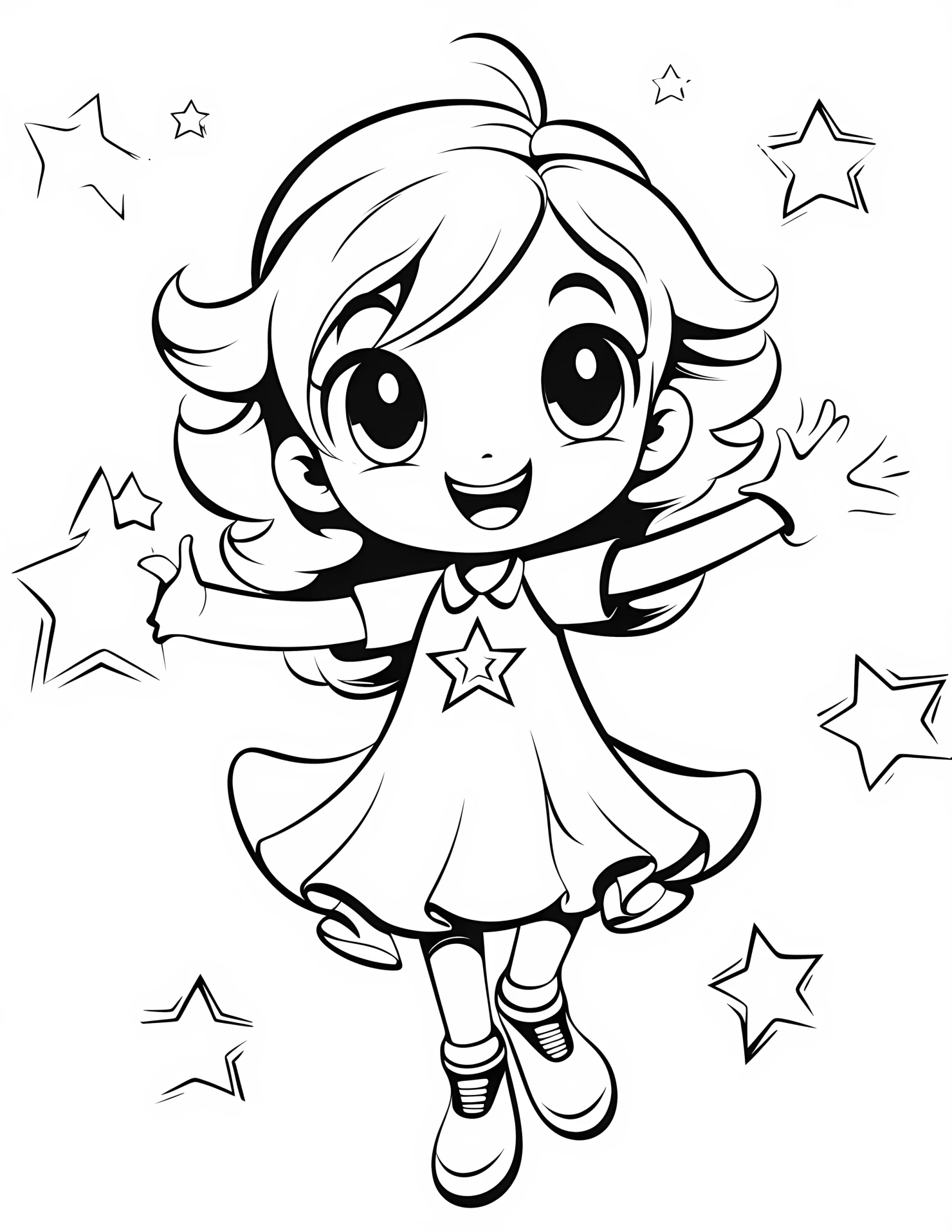 Magic for kids coloring page on white color background #32034