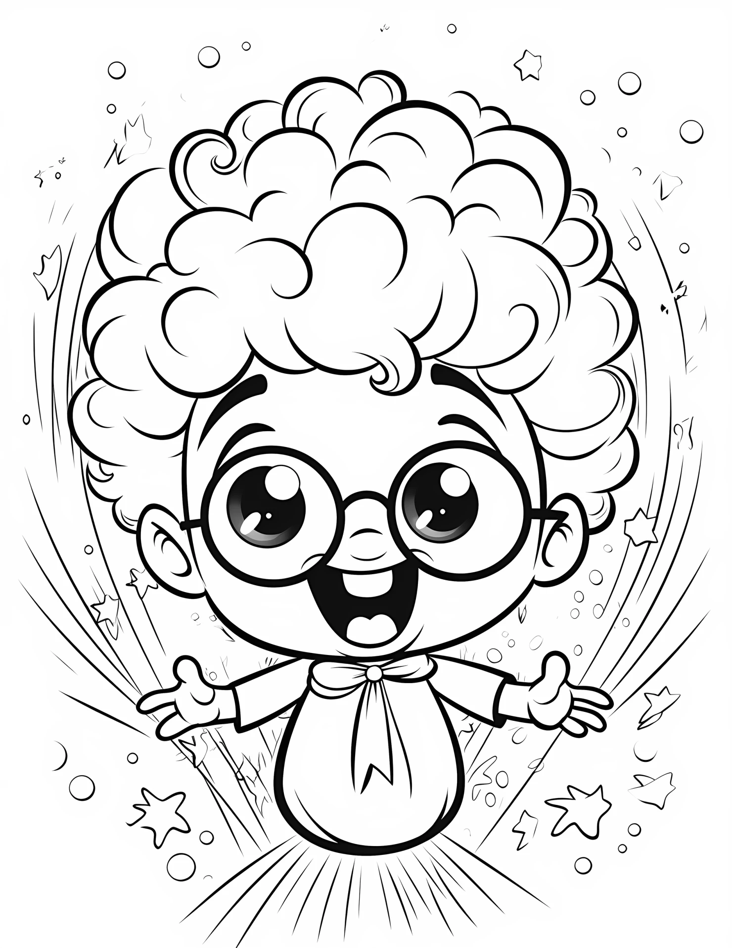 Magic for kids coloring page on white color background #32037