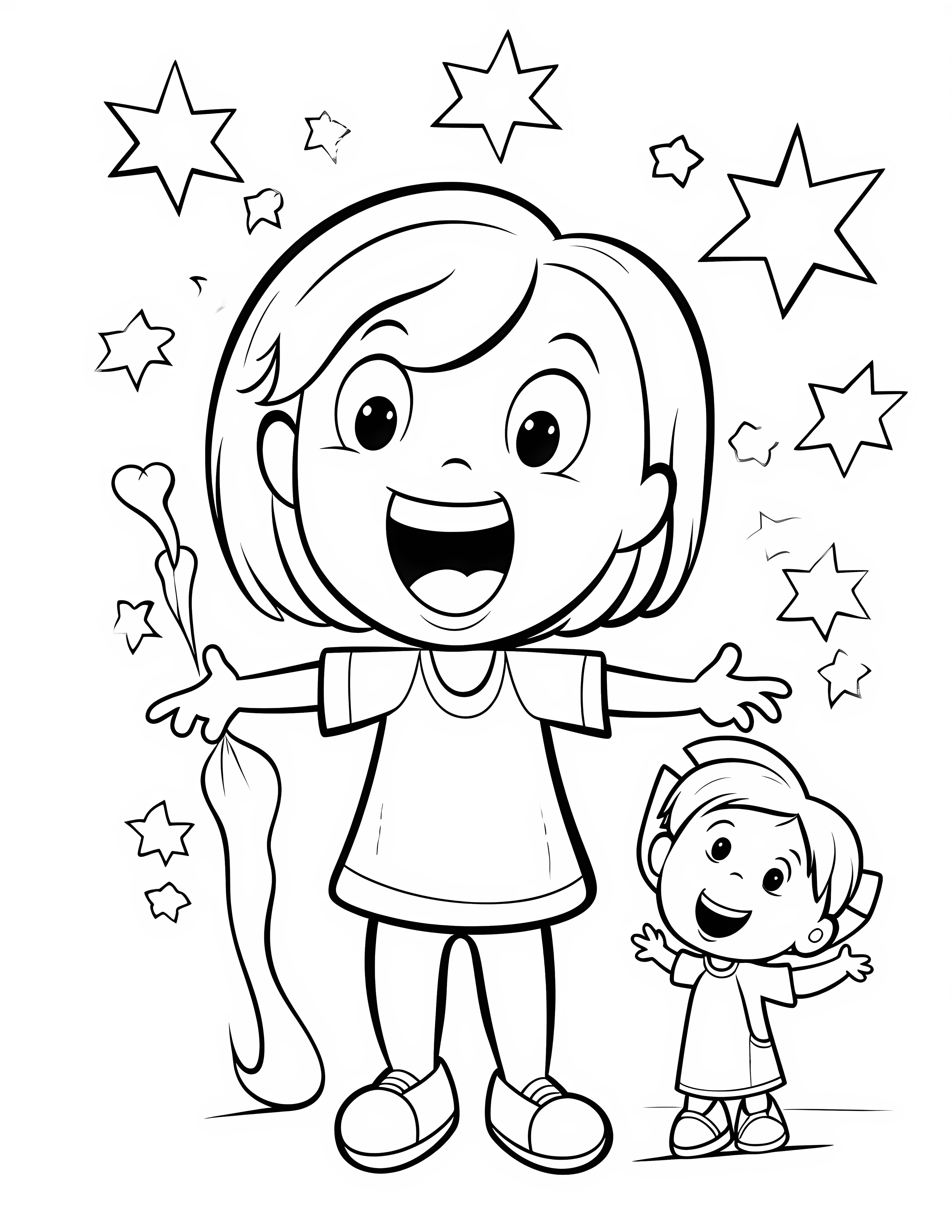 Spell for kids coloring page on white color background #32798