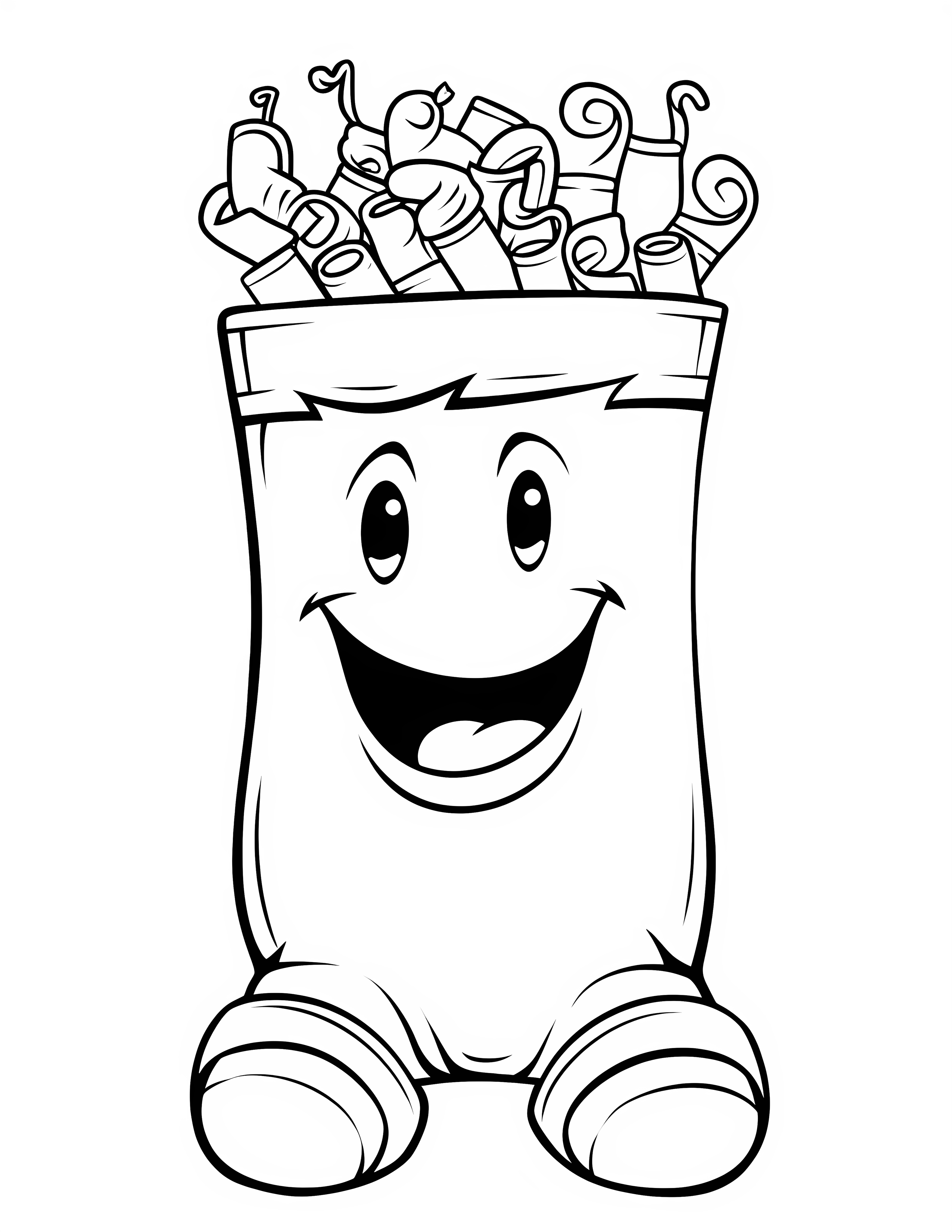 Stocking for kids coloring page on white color background #32898