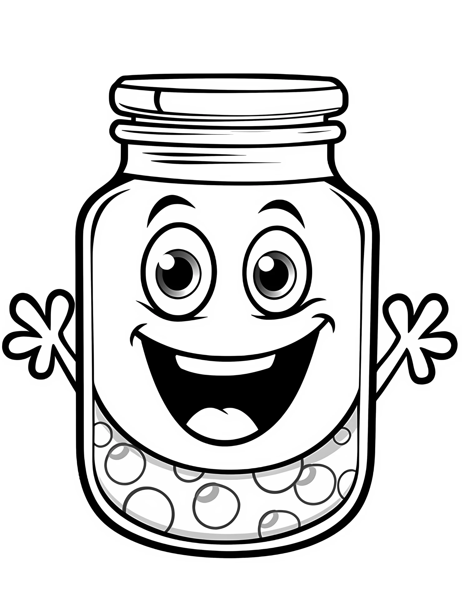Medicine bottle for kids coloring page on white color background #32068