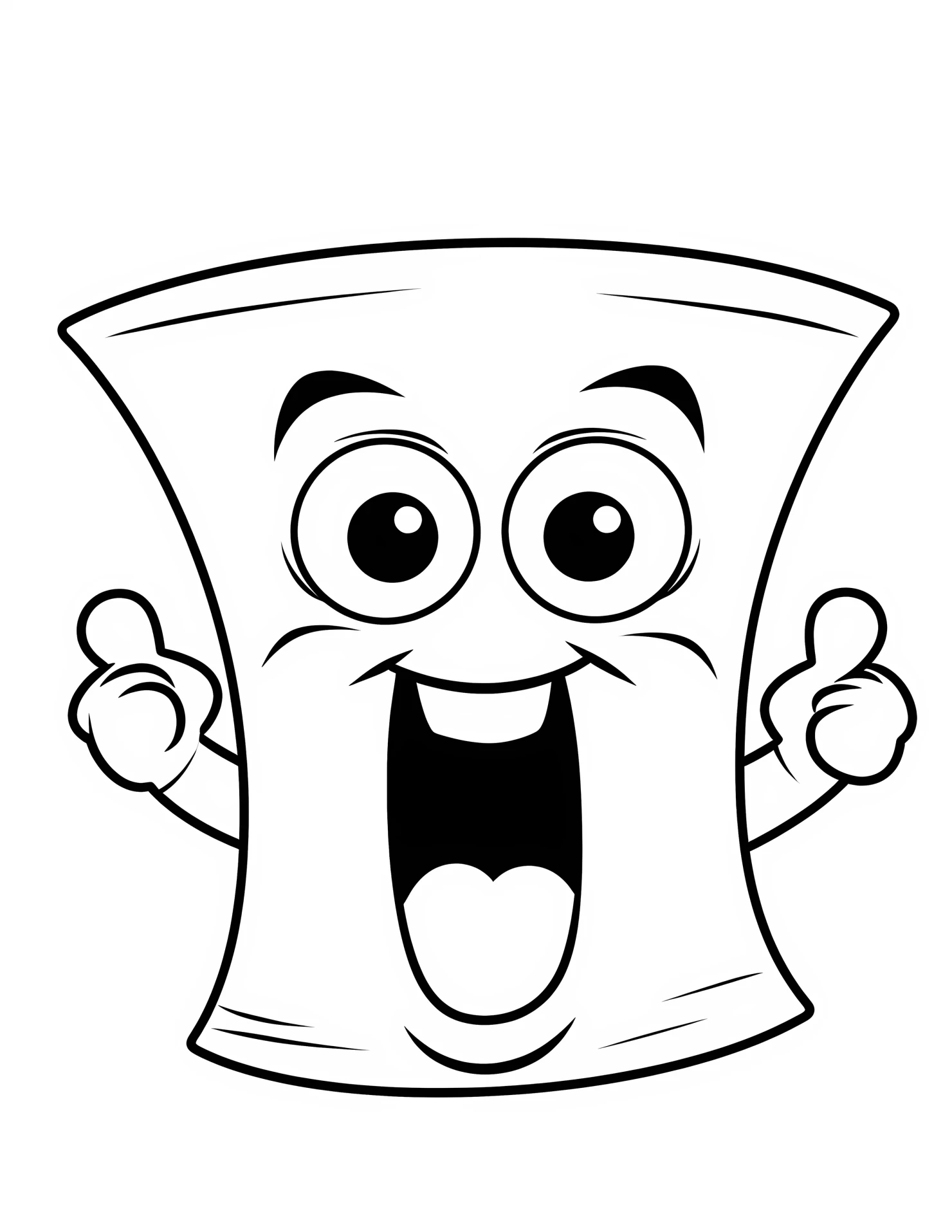 Megaphone for kids coloring page on white color background #32074